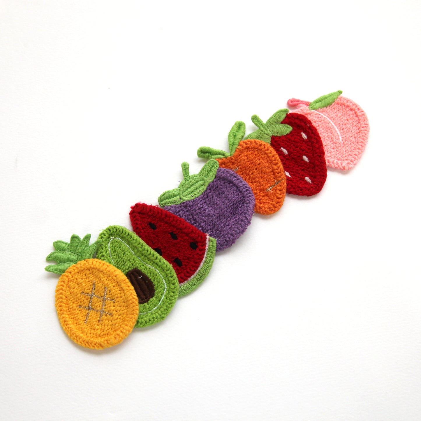 Fruit Embroidered Patch 4/10pcs