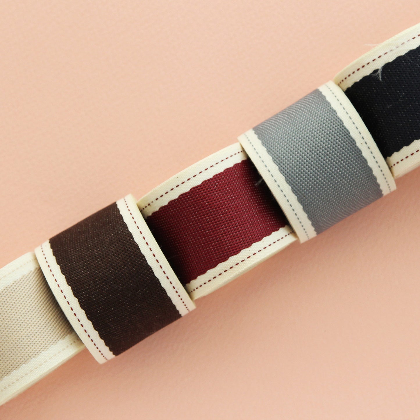 Stitched Edge Elegance Ribbon 1.57inch(4cm) x 2/5/10Yards