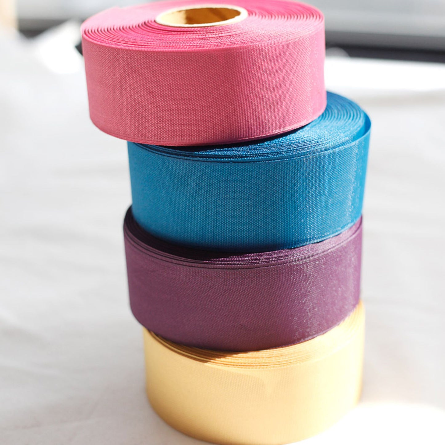 Multiple Colors Organdy Ribbon 0.98/1.57inch (2.5cm/4cm) x 2Yards