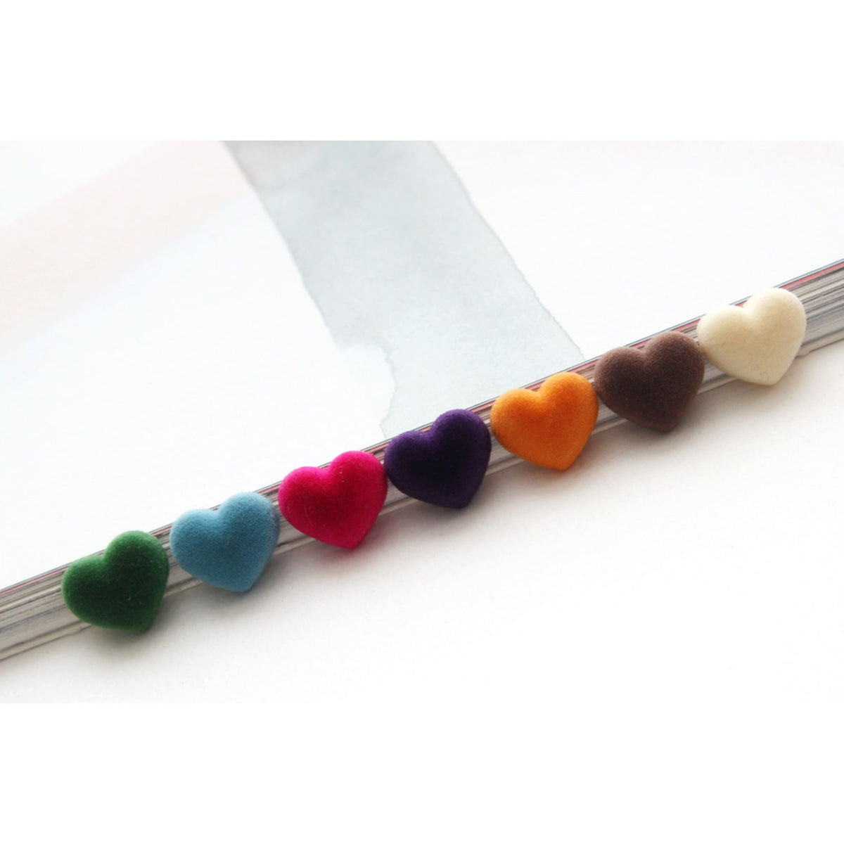 Amour Suede Half Hearts 5pcs
