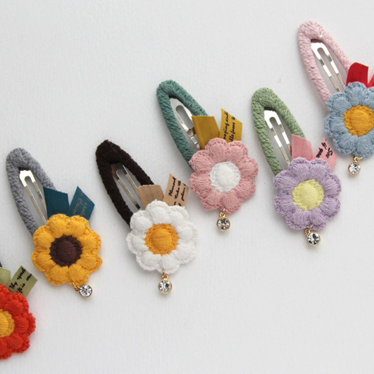 Blossom Embroidered Embellishments 5pcs