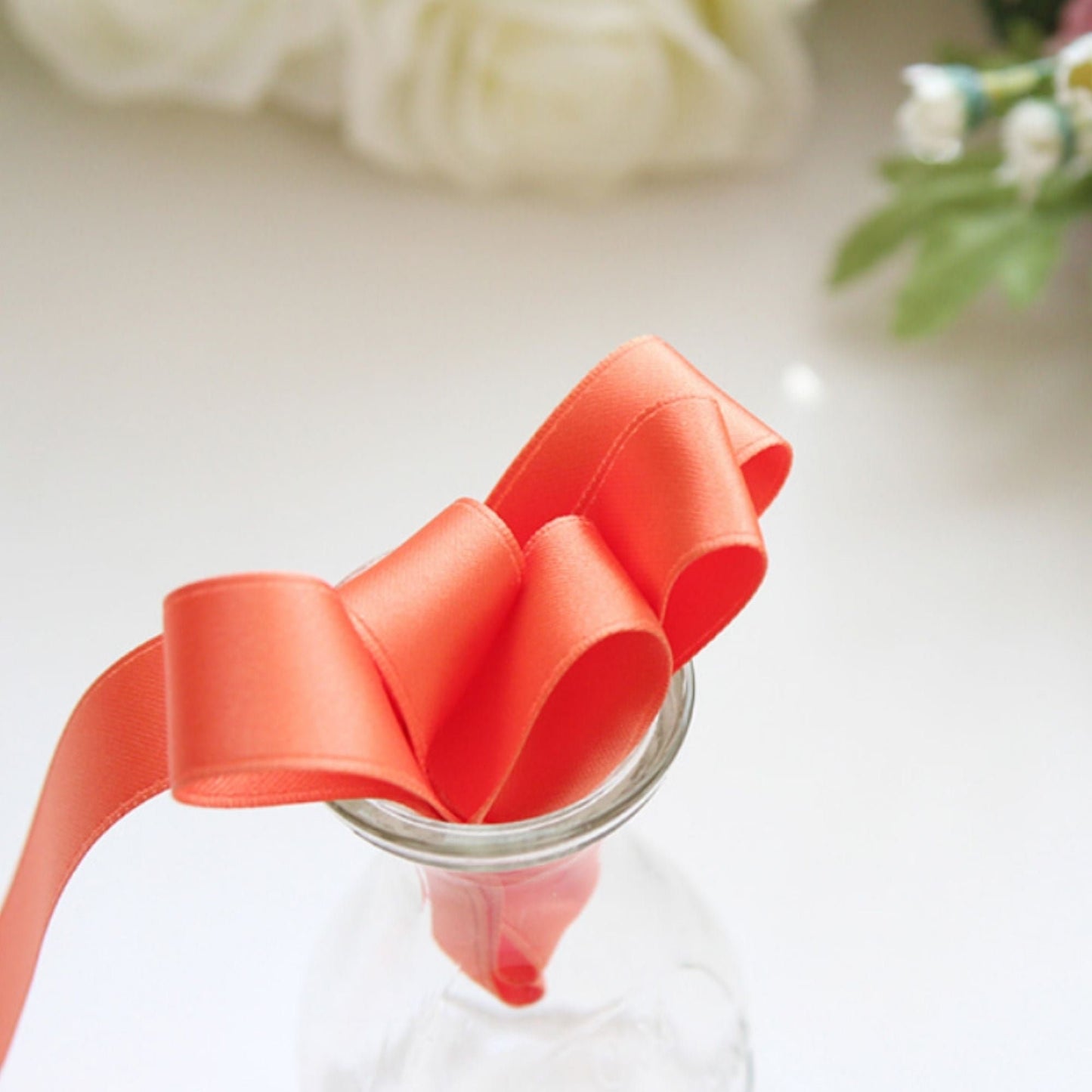 Matt Satin Ribbon 0.6/1.5cm(0.23/0.59") x 5Yards