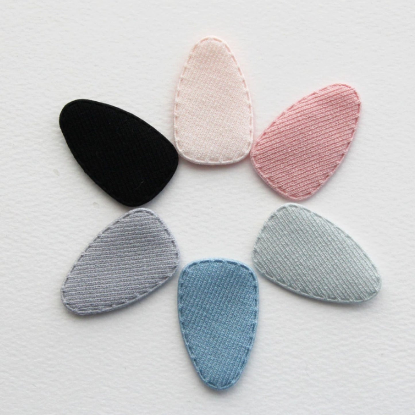 Solid Hair Snap Clip Covers 5pcs