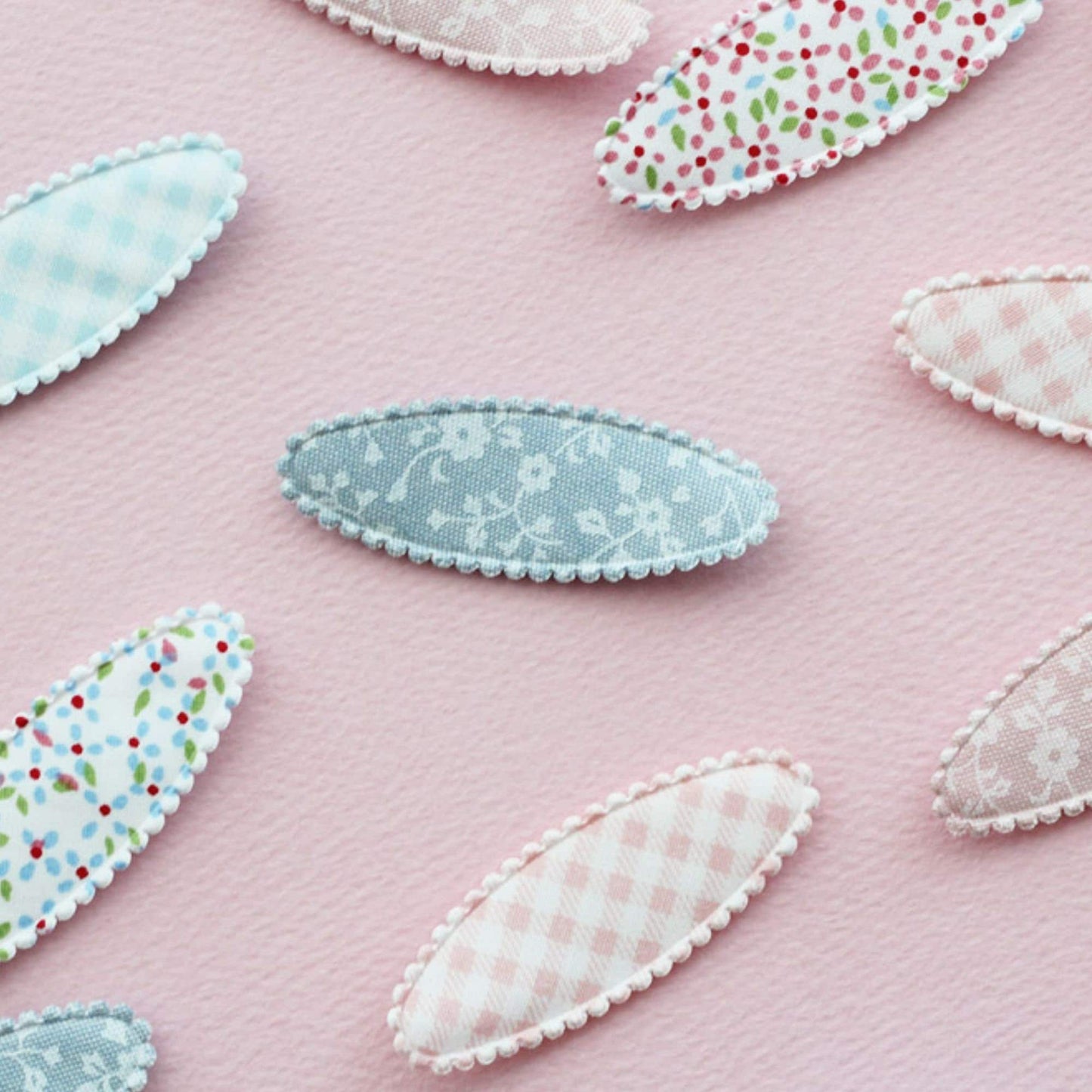 Toddler Oval Hair Snap Clip Covers 10pcs