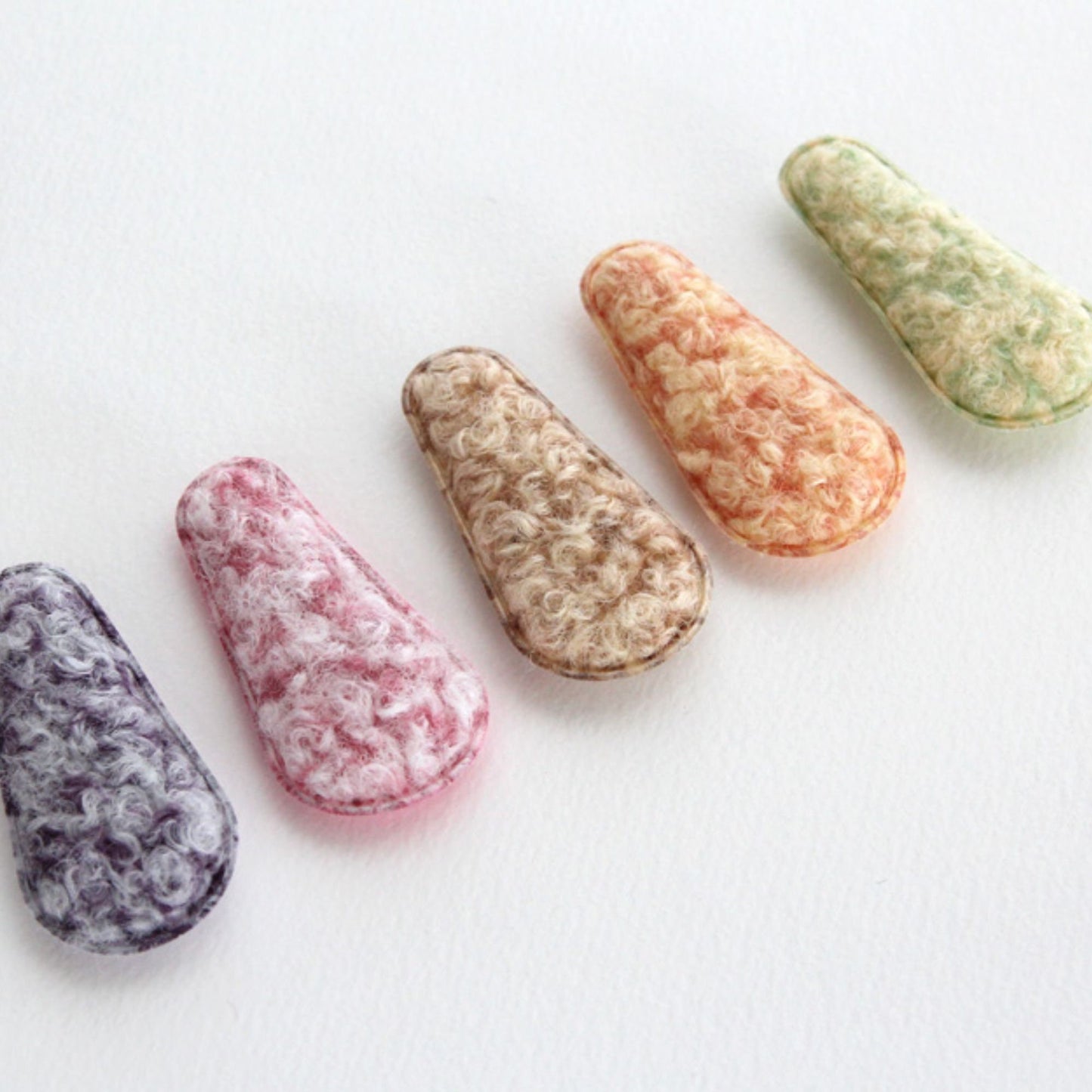 Wool Hair Snap Clip Covers 10pcs
