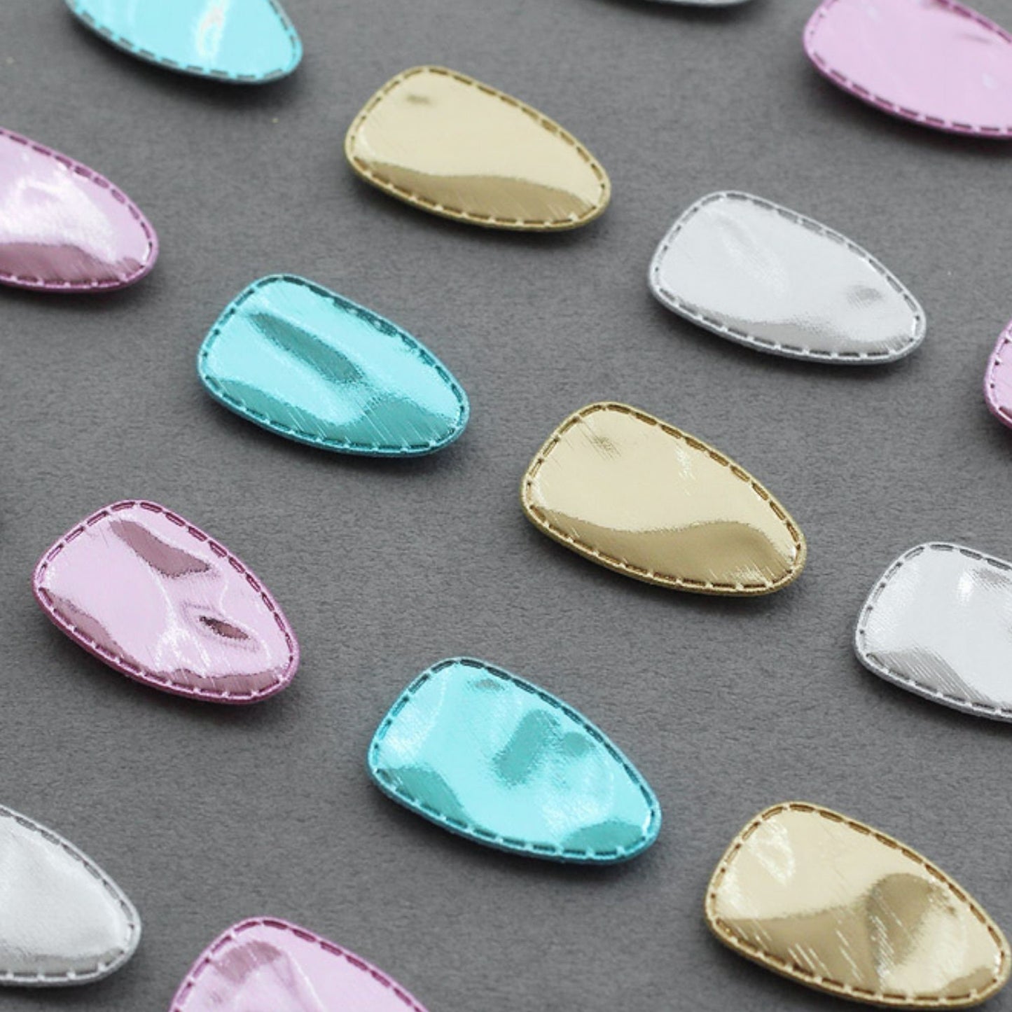 Toddler Shiny Mirror Snap Clip Covers 10pcs