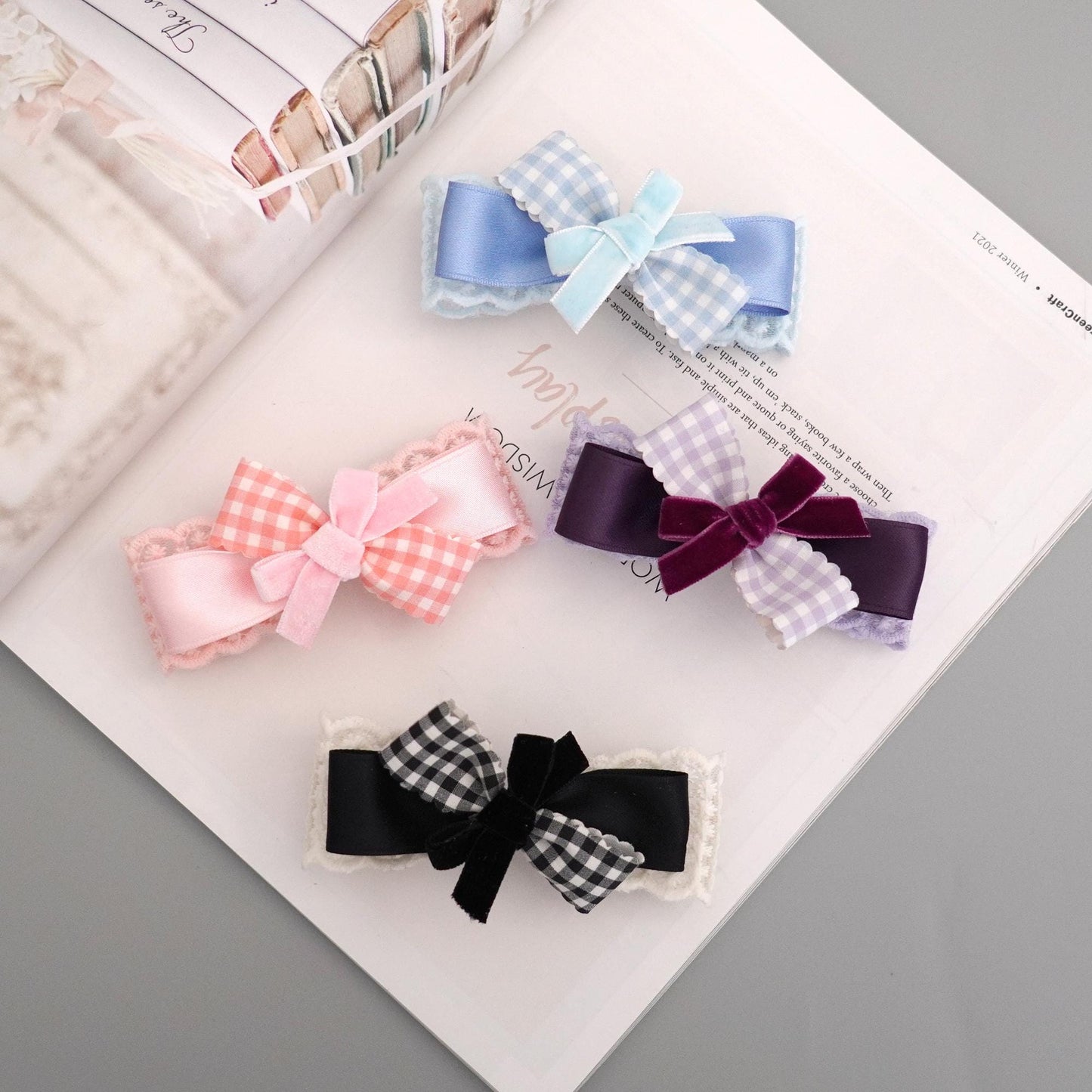 Romantic Bow Hair Clips