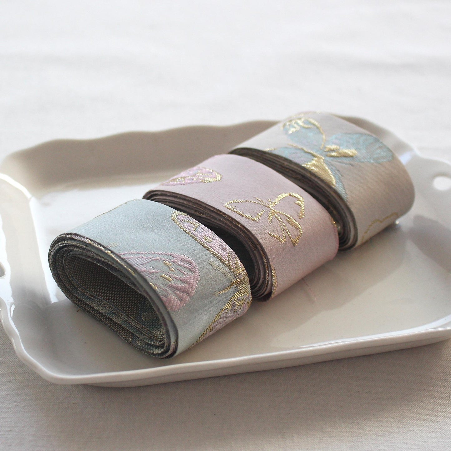 Butterfly Satin Ribbon Width 1.57inch(4cm) x 5/10Yards