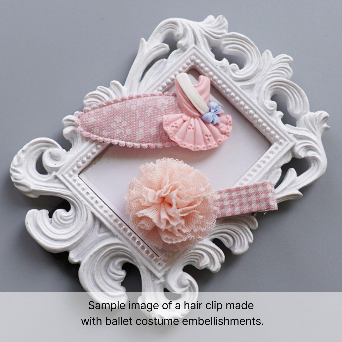 Ballerina Dress Resin Cabochons: Pastel Ballet Flatbacks 4pcs