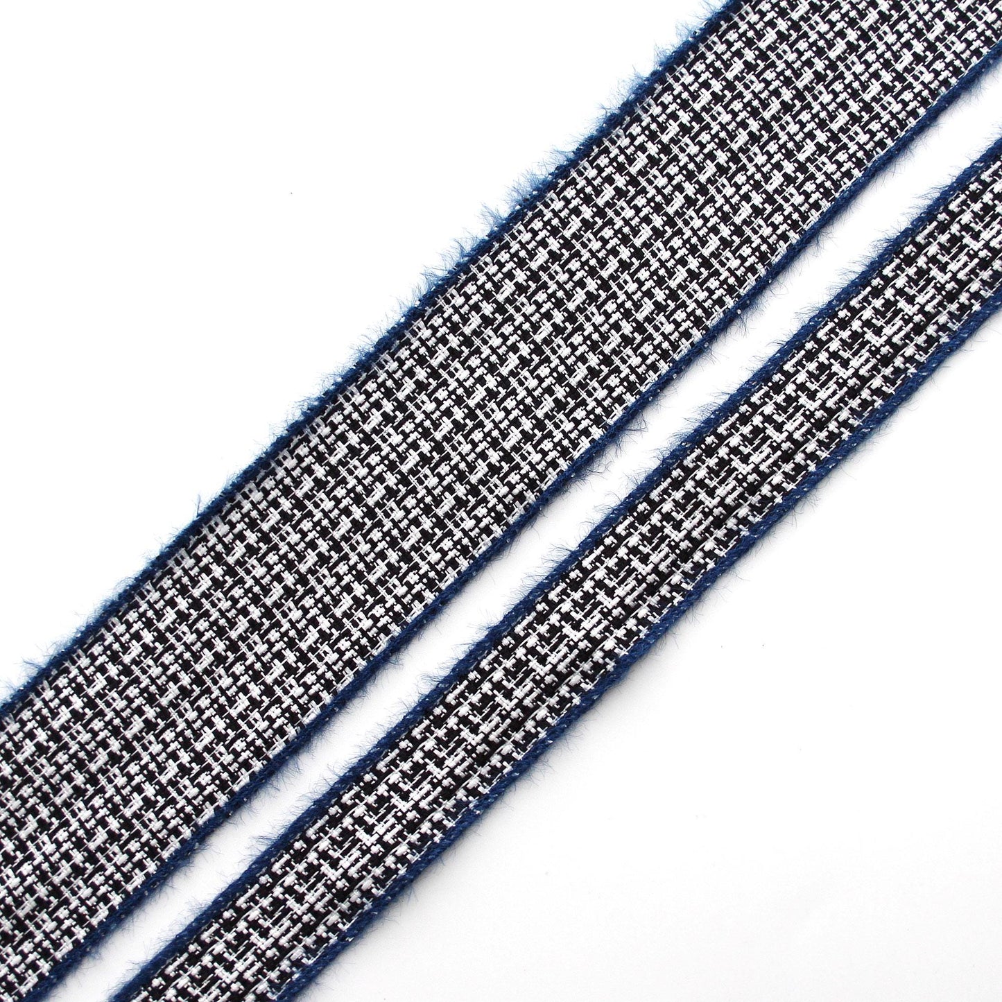 Classic Blue Tweed Ribbon Trim 5Yards