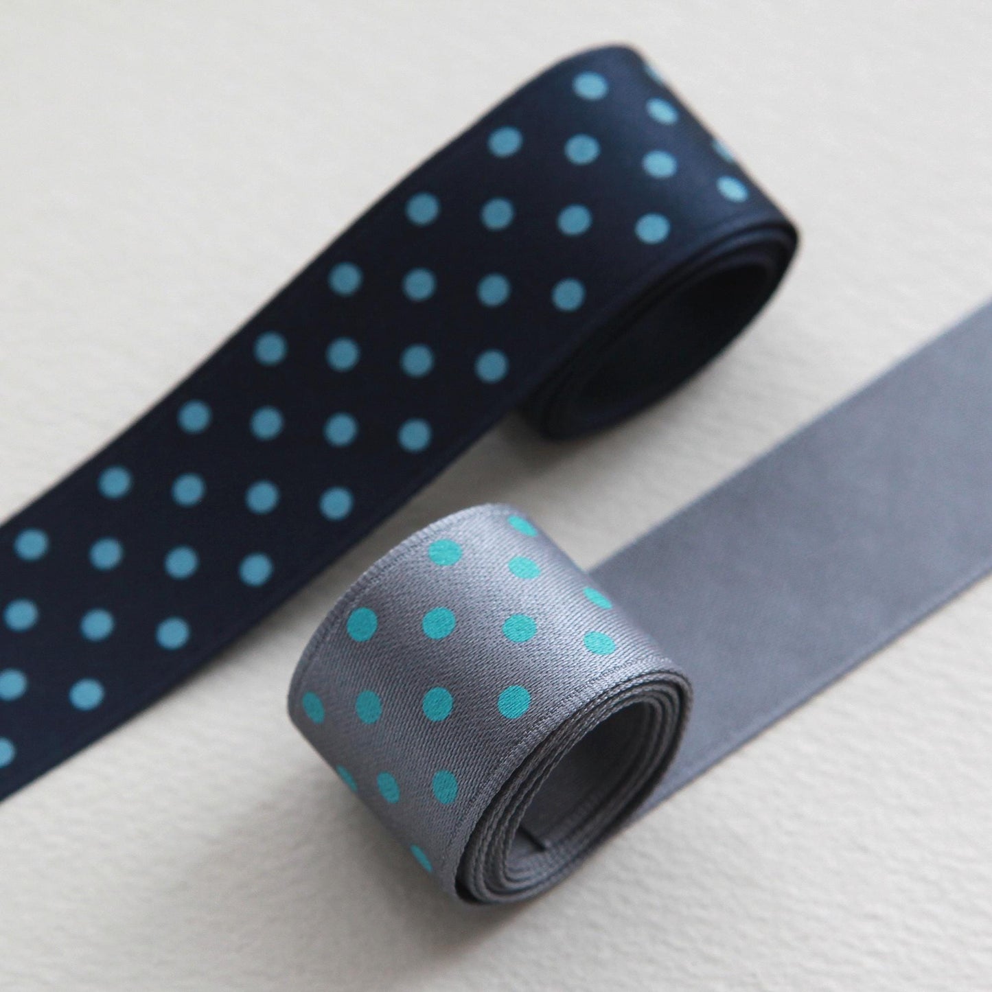 Polka Dot Satin Ribbon 1inch (2.5cm) x 2Yards