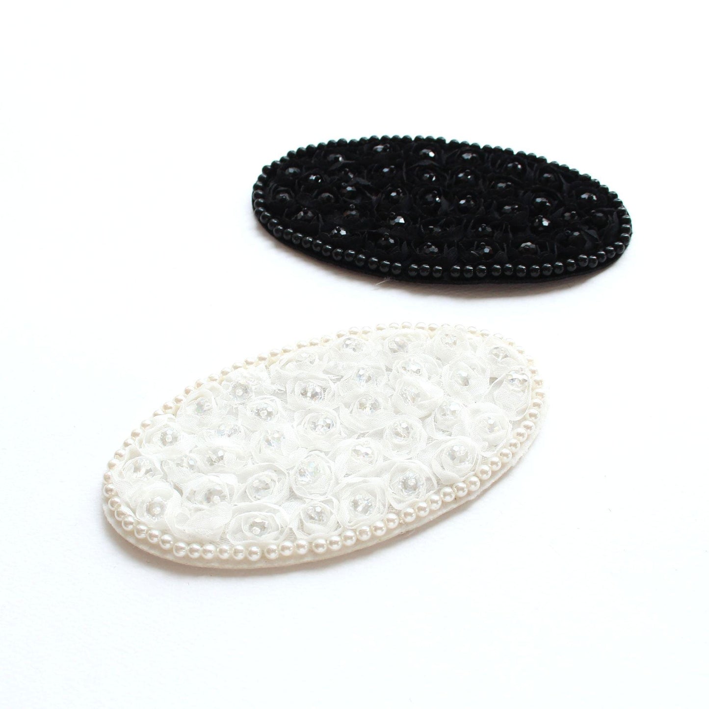 Oval Wedding Embellishment, Hair Bow Decoration, DIY Craft Embellishment 2/10pcs/