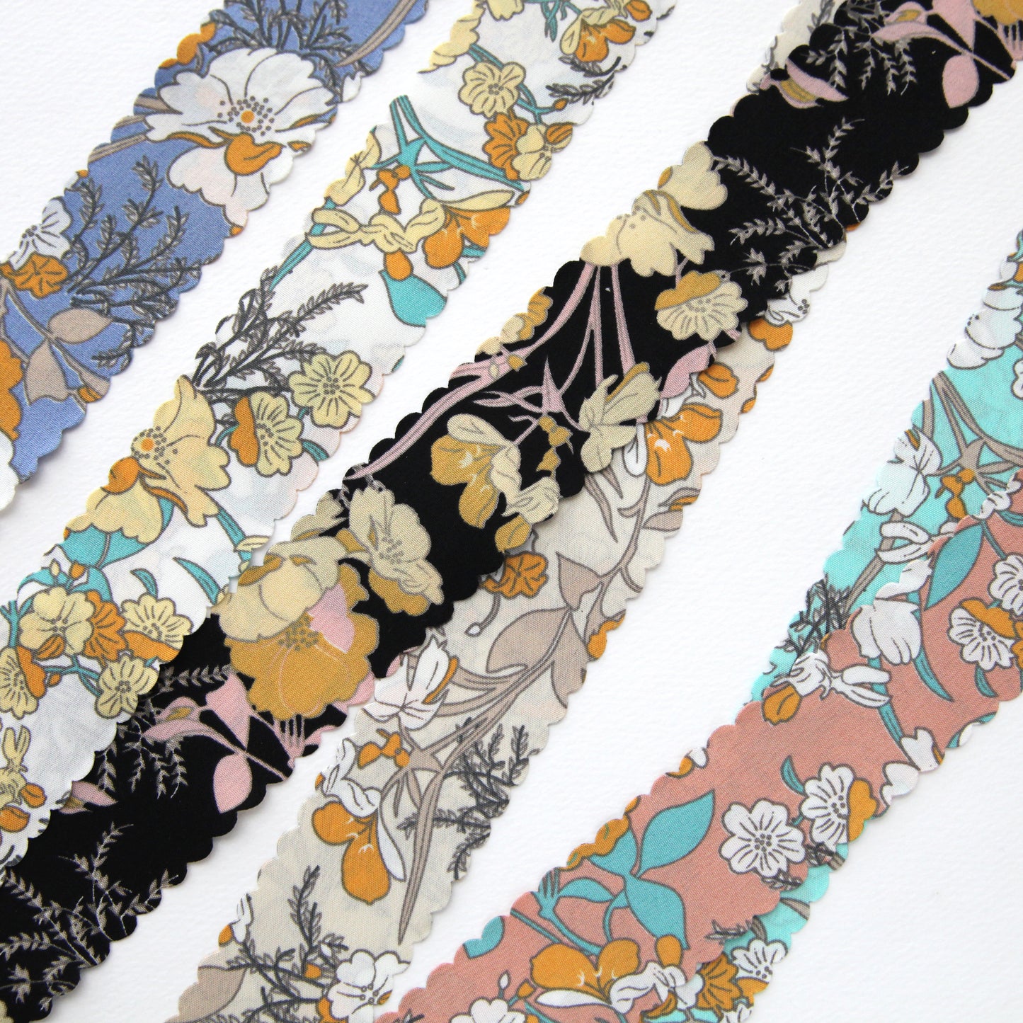 Wavy Flower Ribbon 1.45 Inch(3.7cm) x 2/5/10Yards