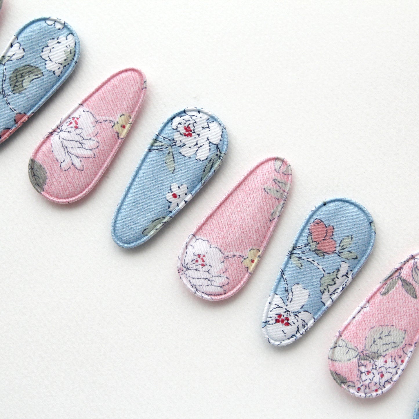 4/10/50pcs Rose Hair Snap Clip Covers [P409]