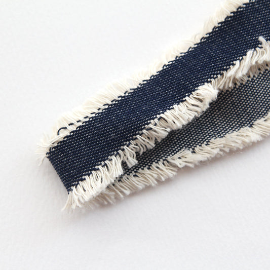 Denim Ribbon Trim with stamens  1.10inch (2.8cm) x 2/5/10Yards