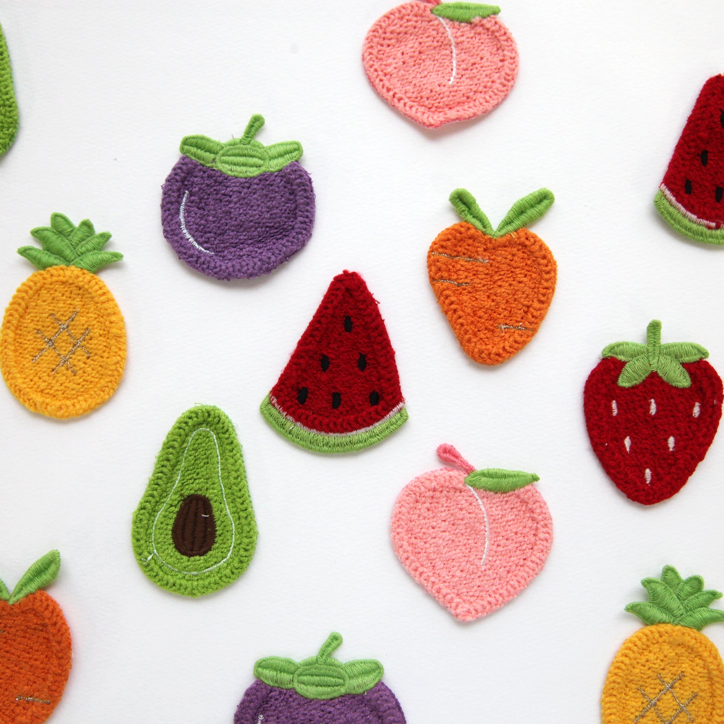 Fruit Embroidered Patch 4/10pcs