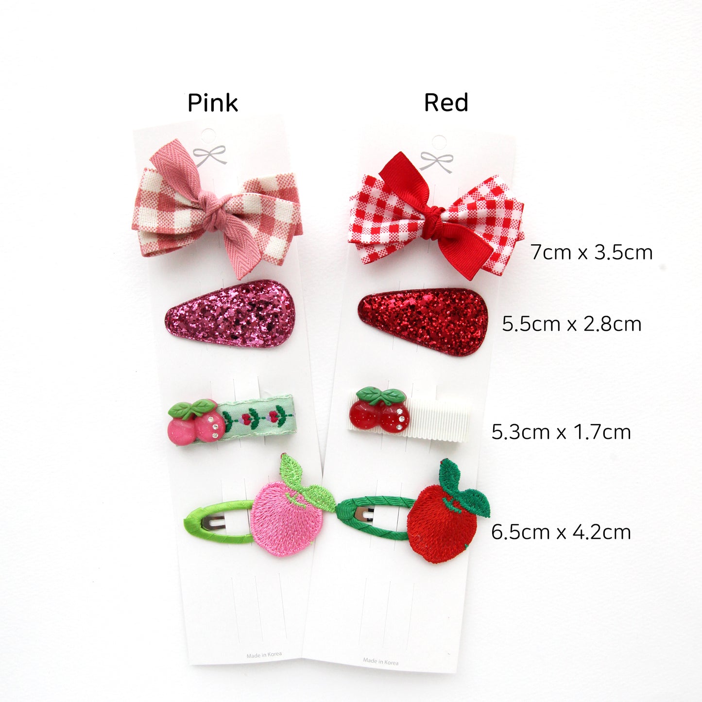 Apple Cherry Hair Accessories Set