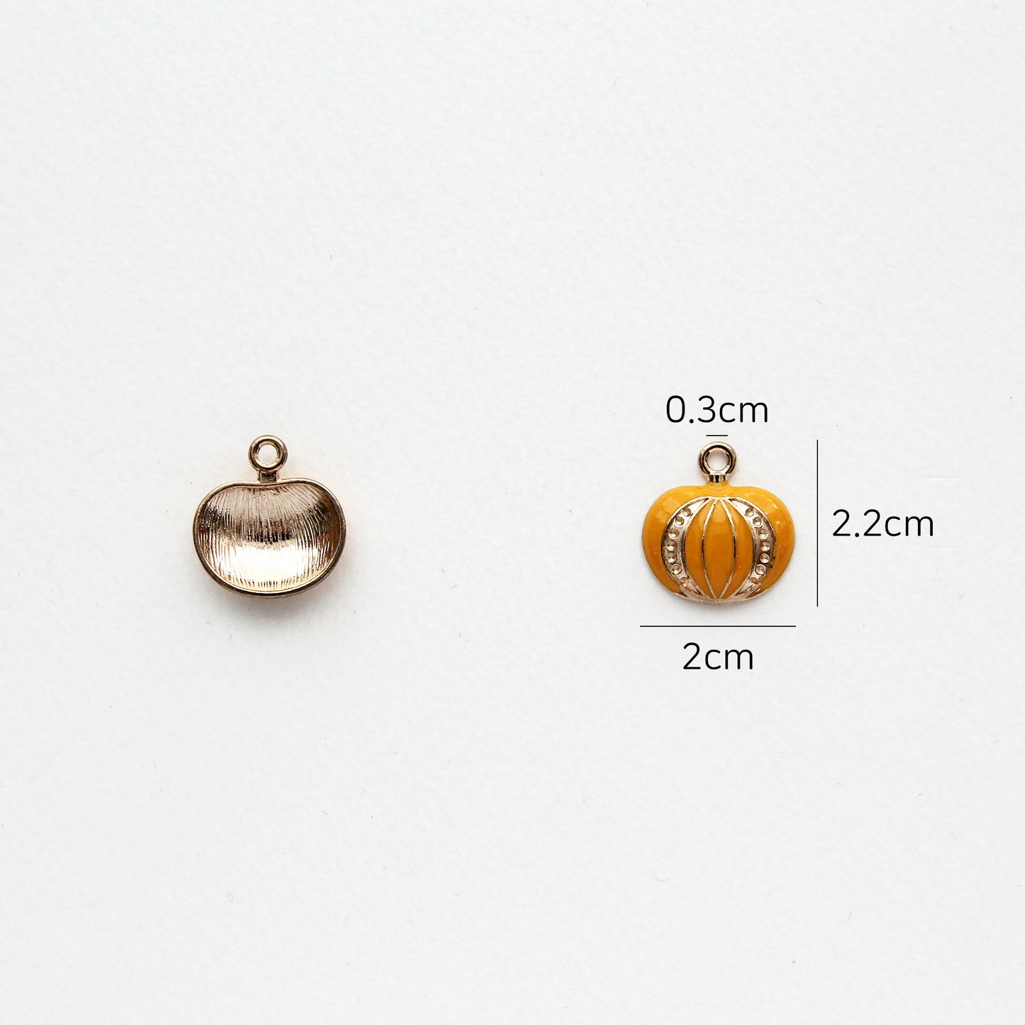 Yellow Pumpkin Charms 4/10/30pcs