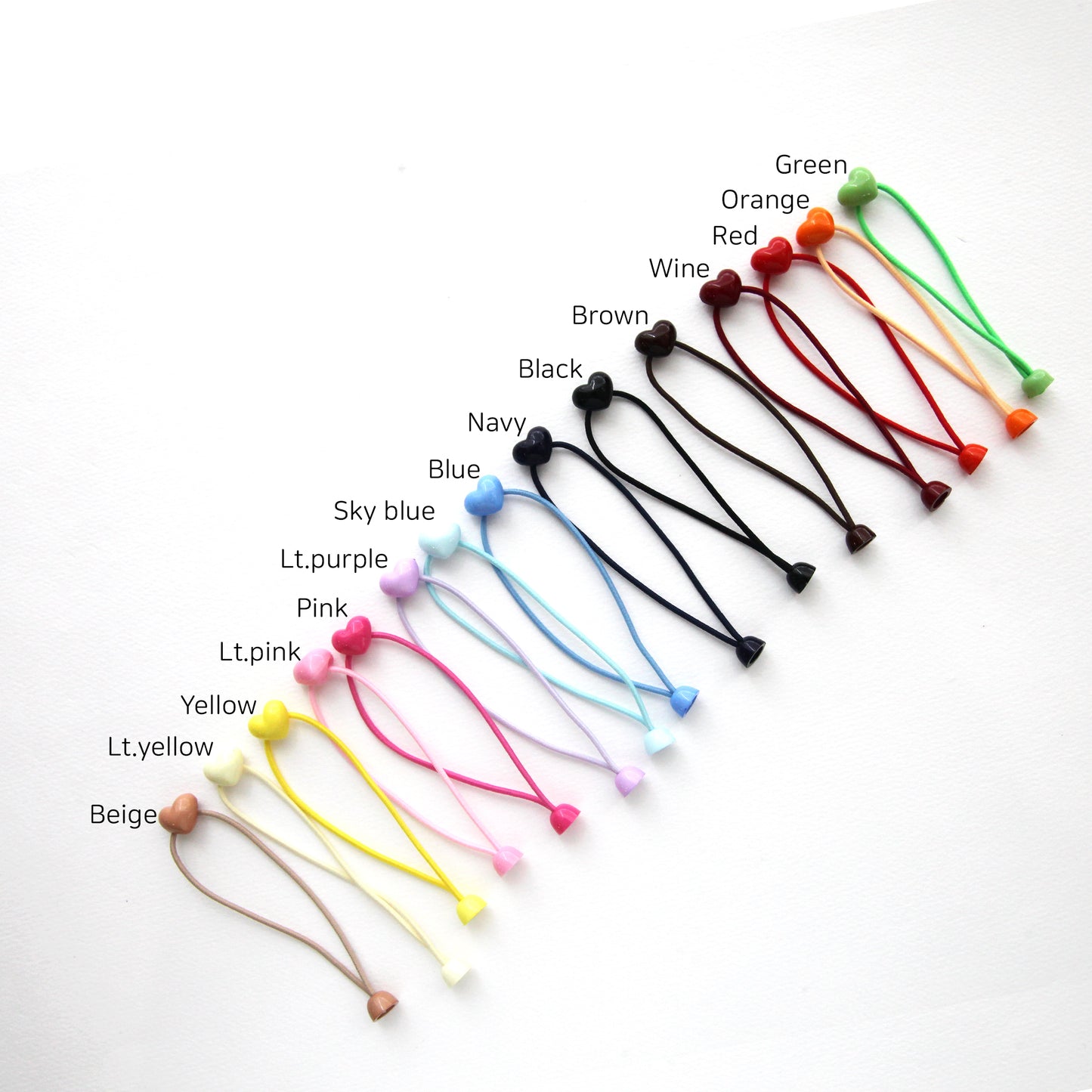 4/10pcs Heart Shape Hair Bobbles, Hair Tie[G28]