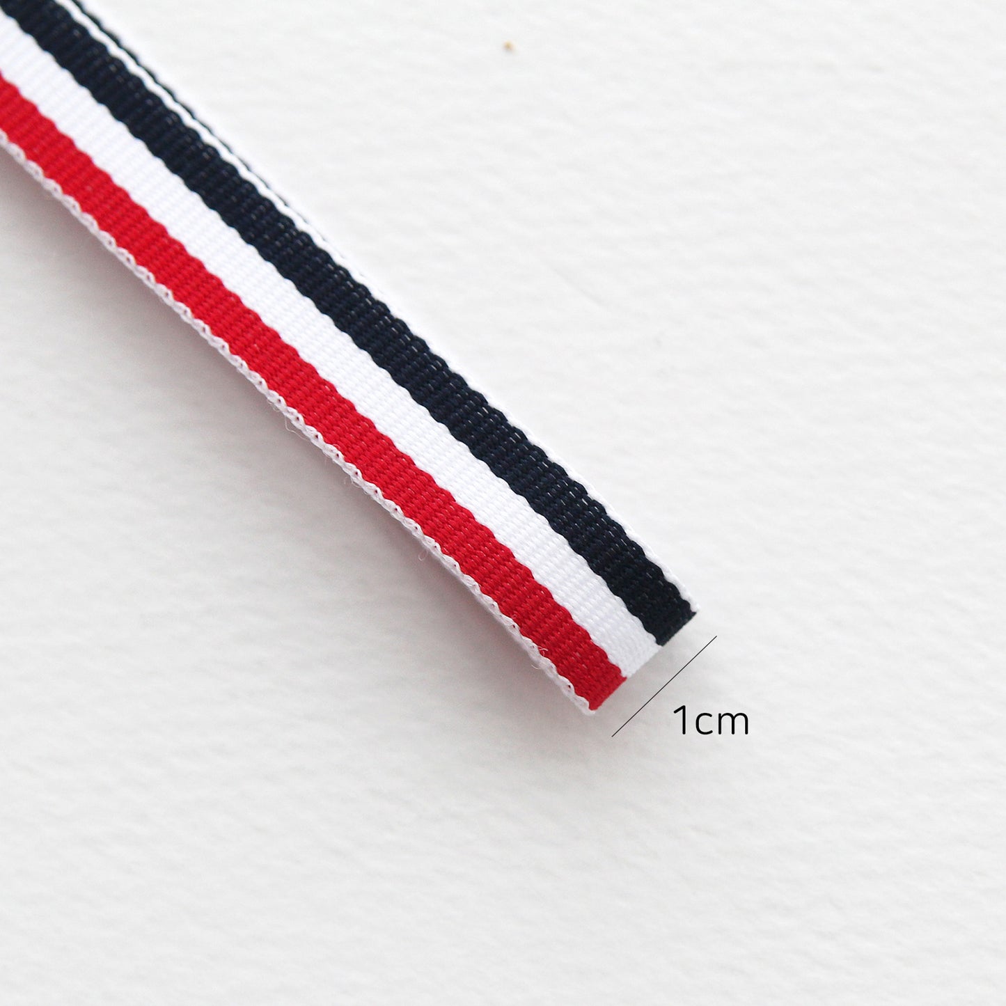 Cool Tricolor Ribbon 0.39inch (1cm) x 2/5/10Yards