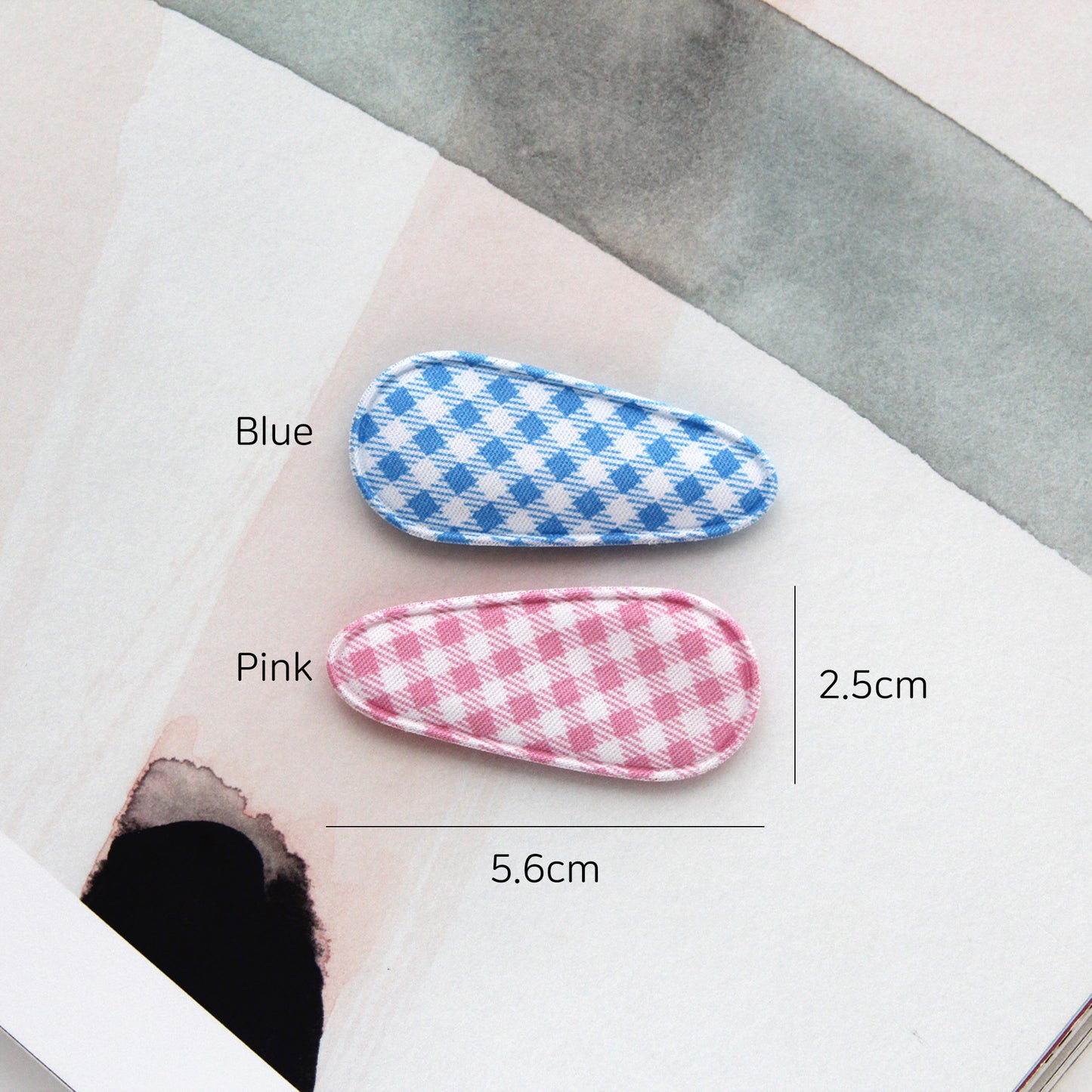 4/10pcsCool Check Hair Snap Clip Covers [P408]