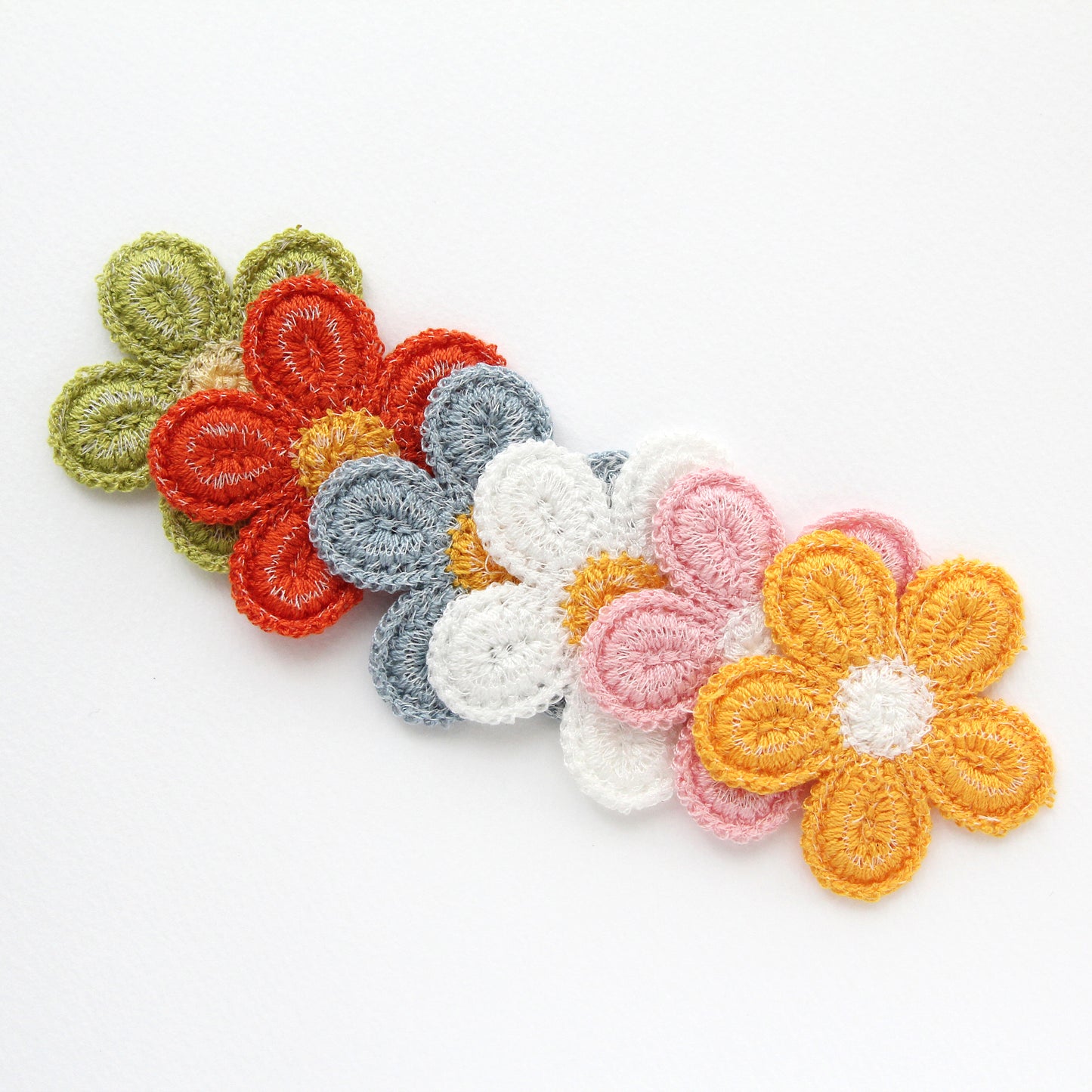 Embroidered Flower Patch 4/10pcs