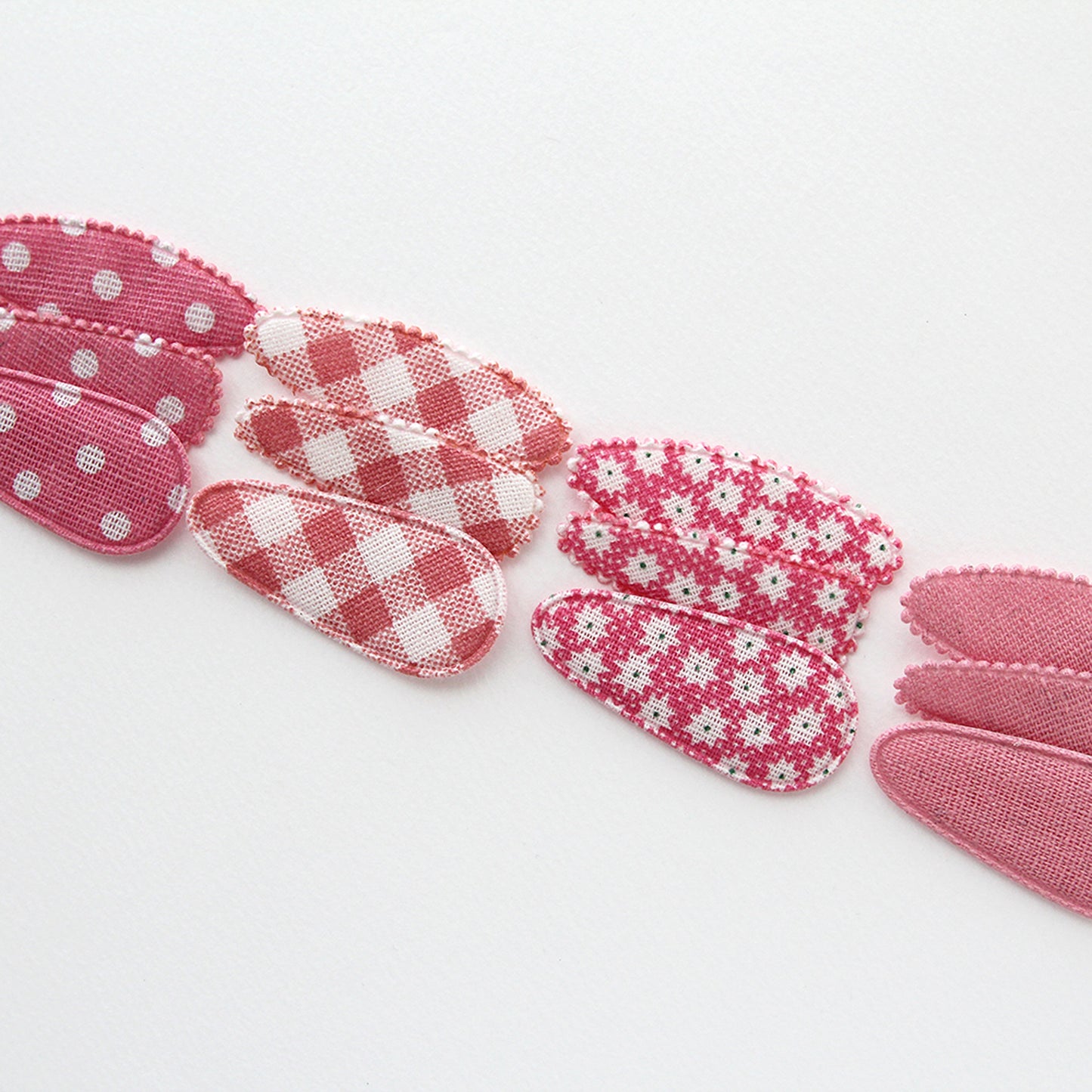Red Pattern Snap Clip Covers  4pcs