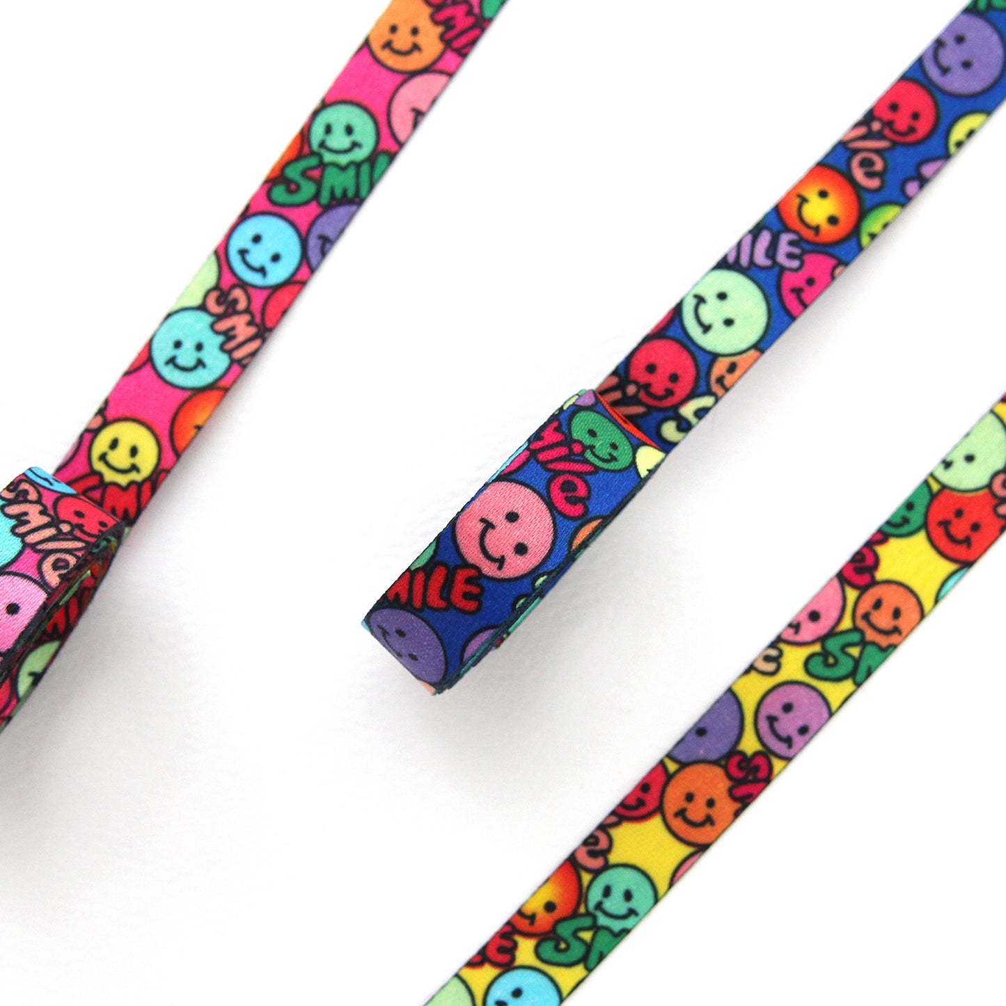 Colorful Smile Pattern Ribbon 0.51inch (1.3cm) x 2/5/10Yards