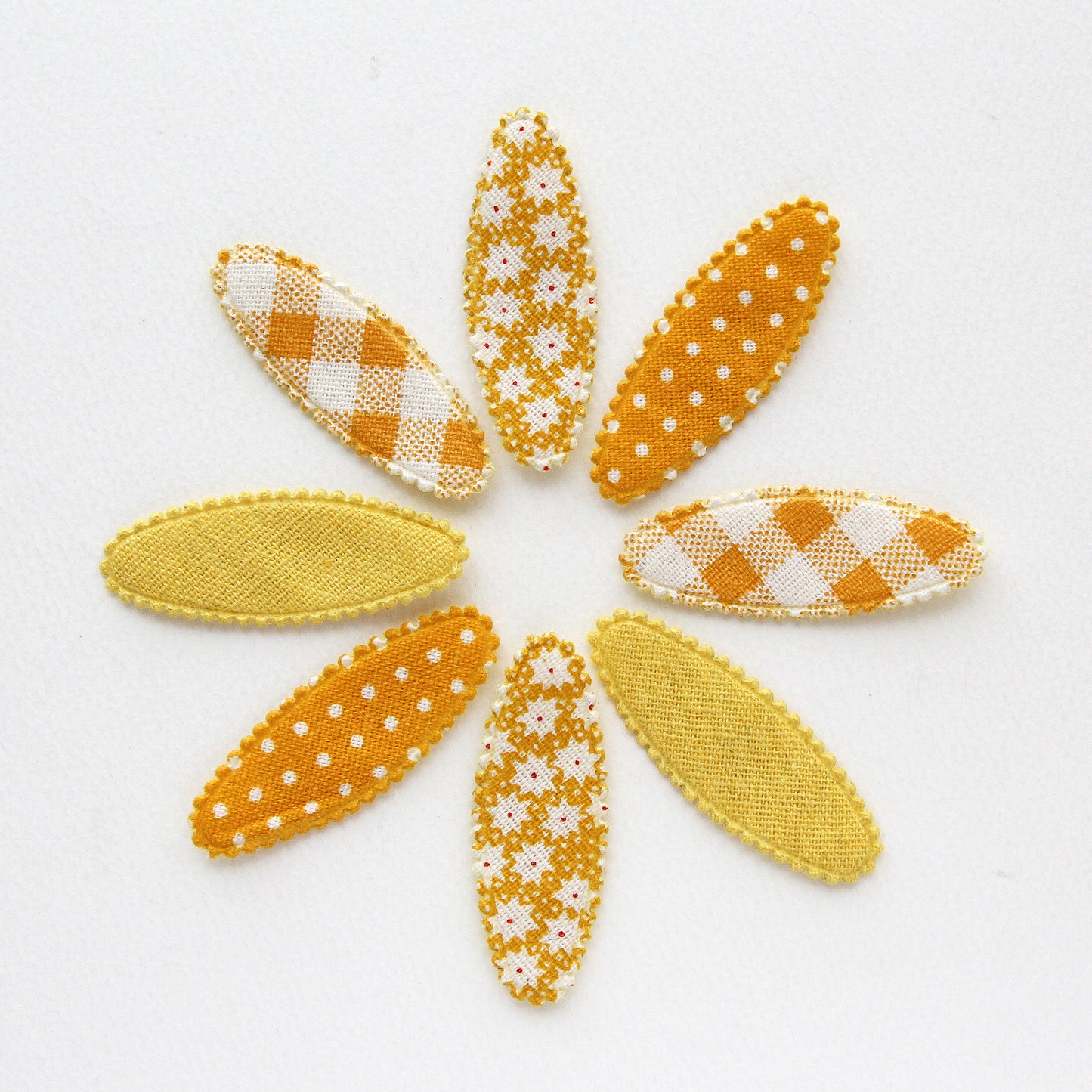 Yellow Snap Clip Covers 4pcs