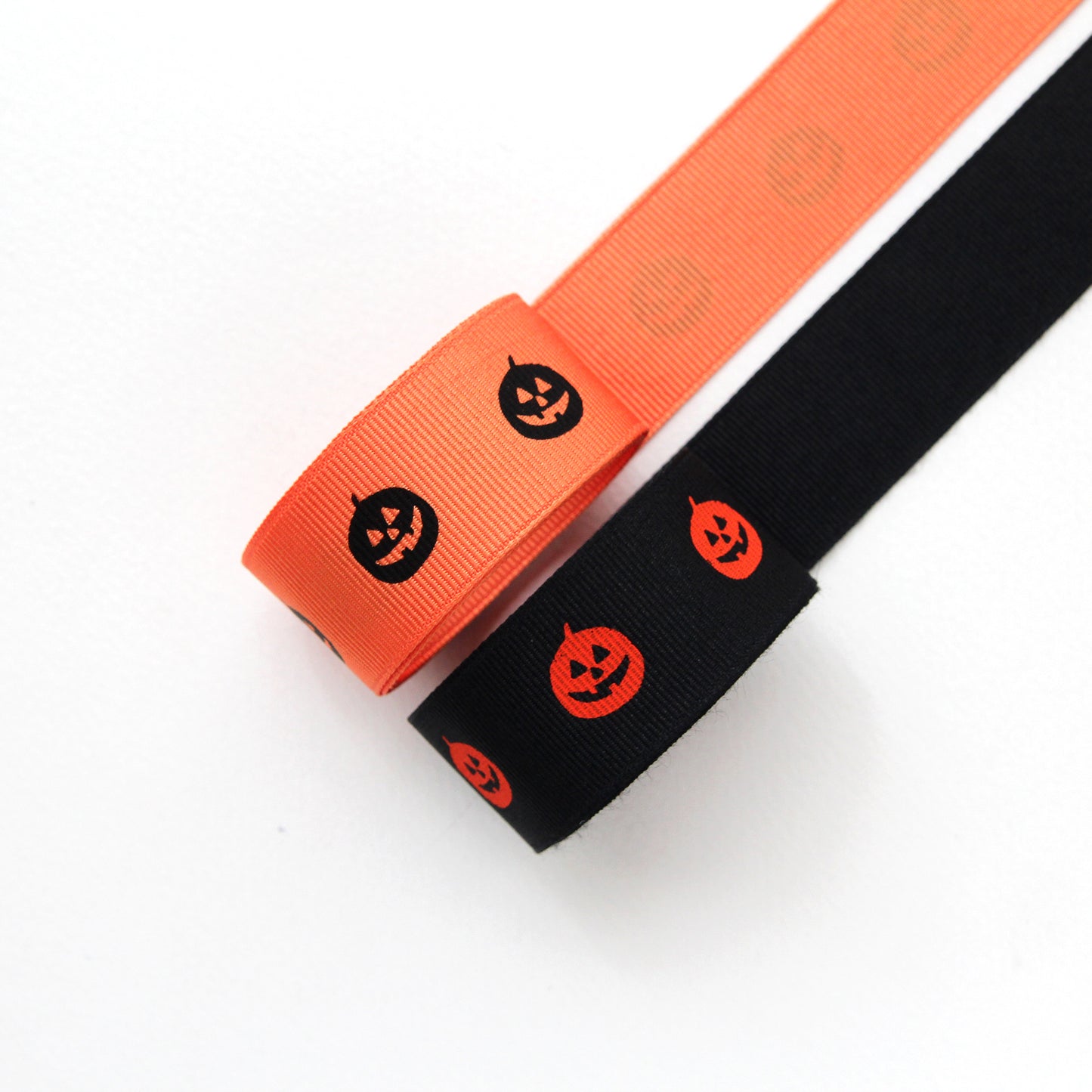 Halloween Pumpkin  Ribbon 0.39/0.98inch (1cm/2.5cm) x 2Yards