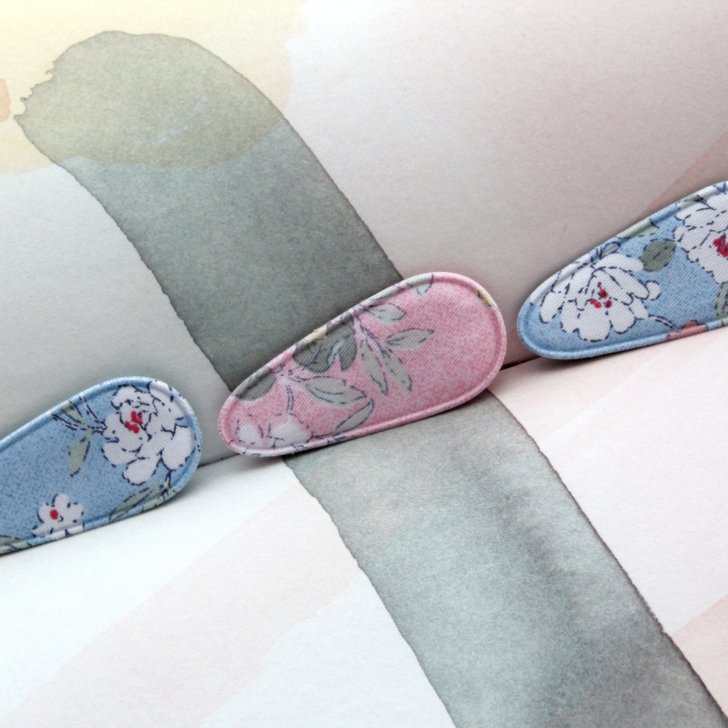 4/10/50pcs Rose Hair Snap Clip Covers [P409]