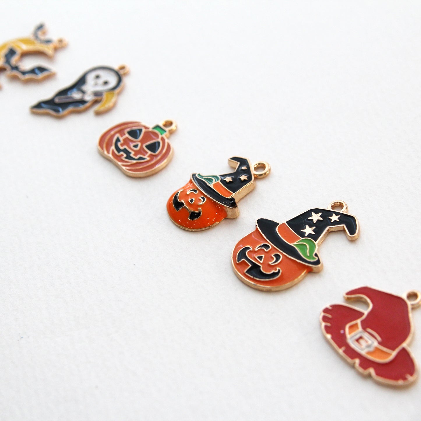 Halloween enamel charms 4/10/30pcs