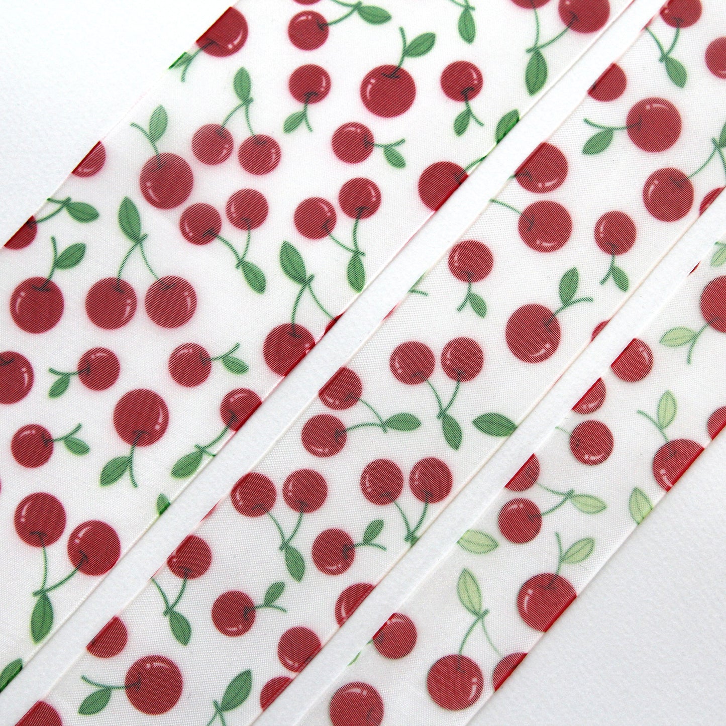 Cherry Organdy Ribbon 2/5/10Yard
