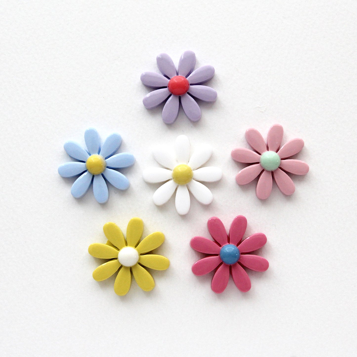 Daisy Flower Cabochons,Hair Accessories, Embellishment 4/10/50pcs