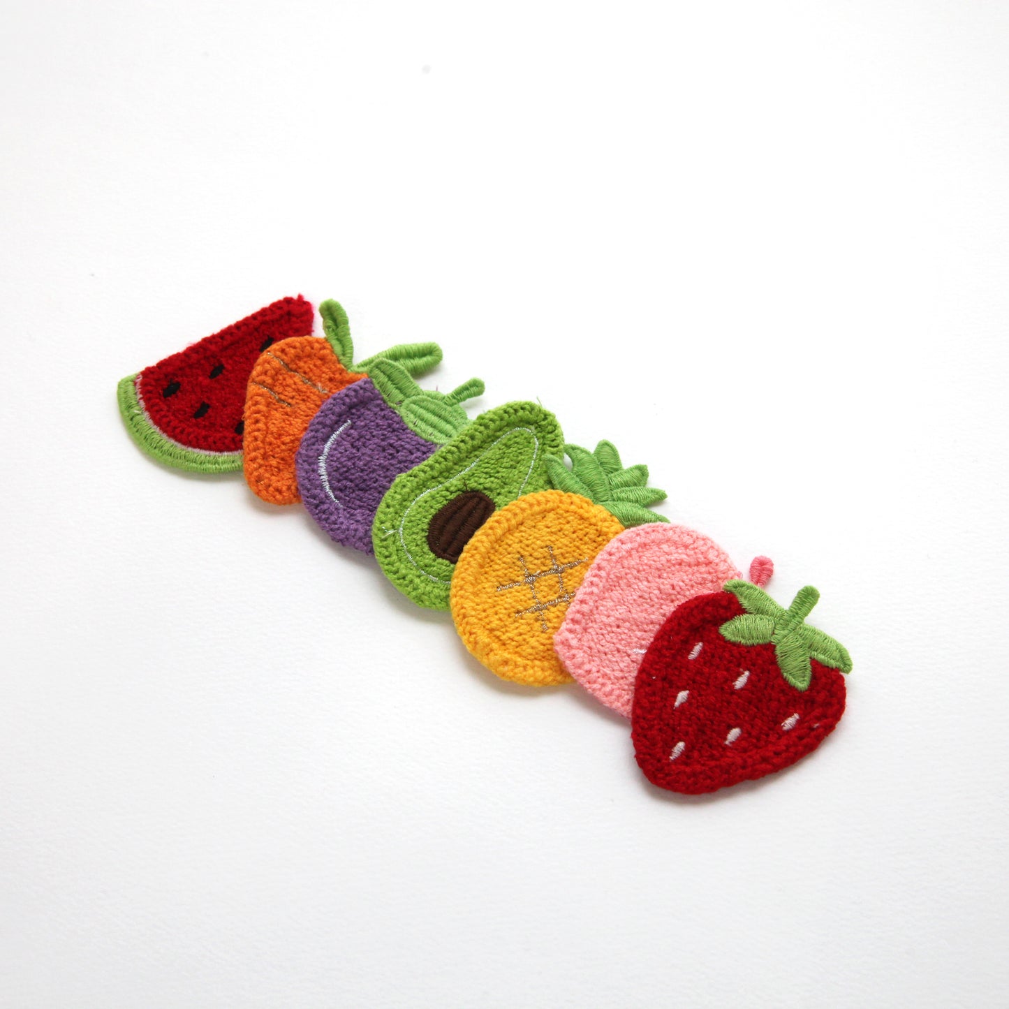 Fruit Embroidered Patch 4/10pcs