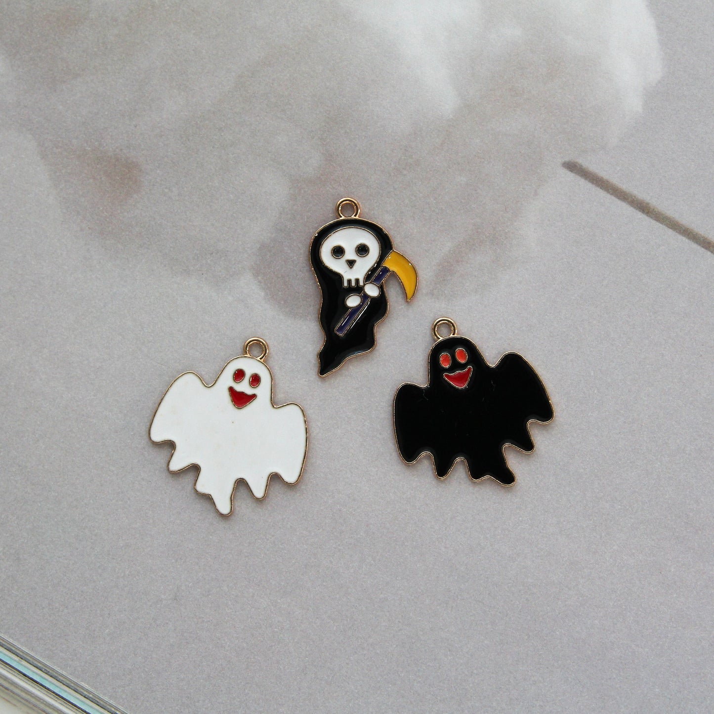 Halloween enamel charms 4/10/30pcs