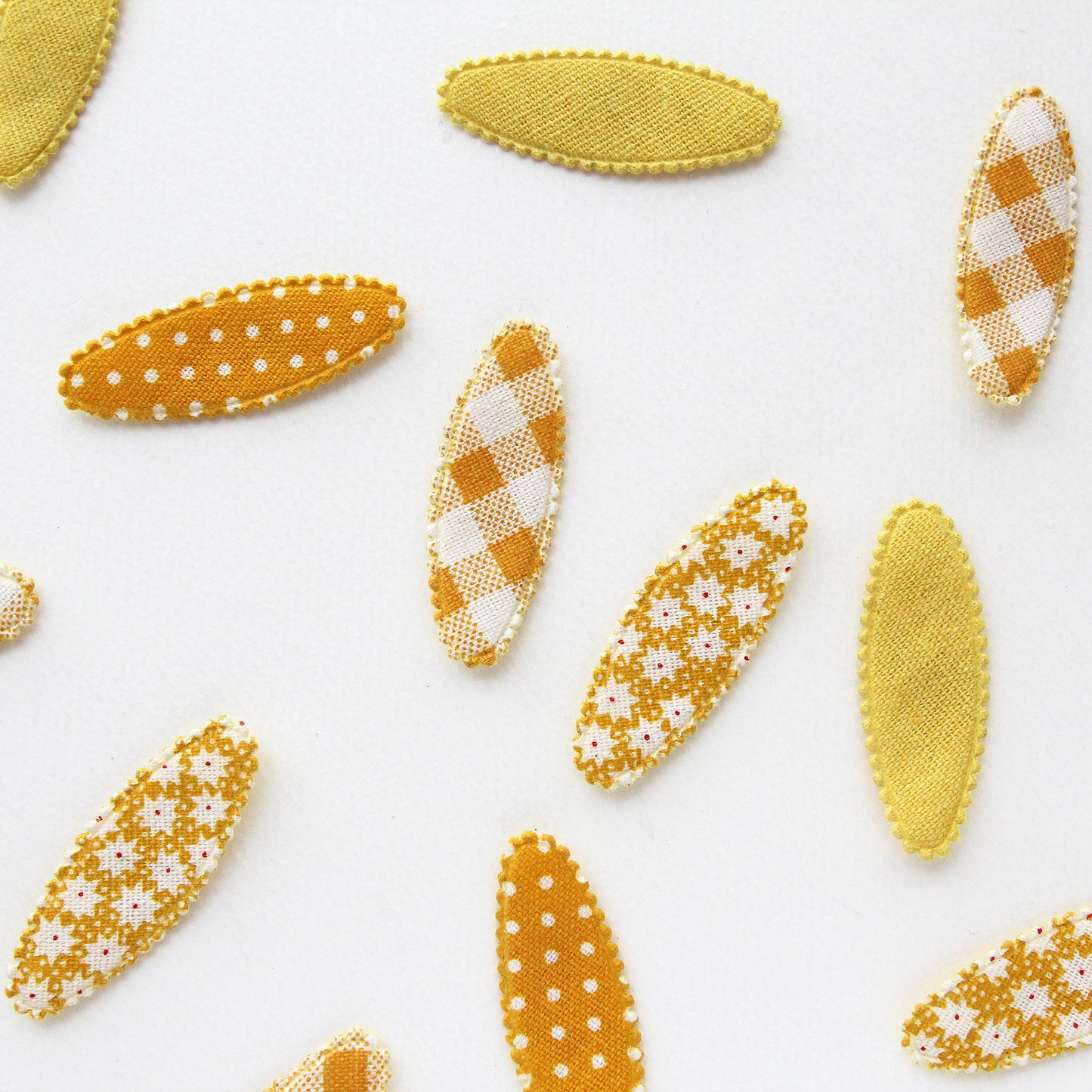 Yellow Snap Clip Covers 4pcs