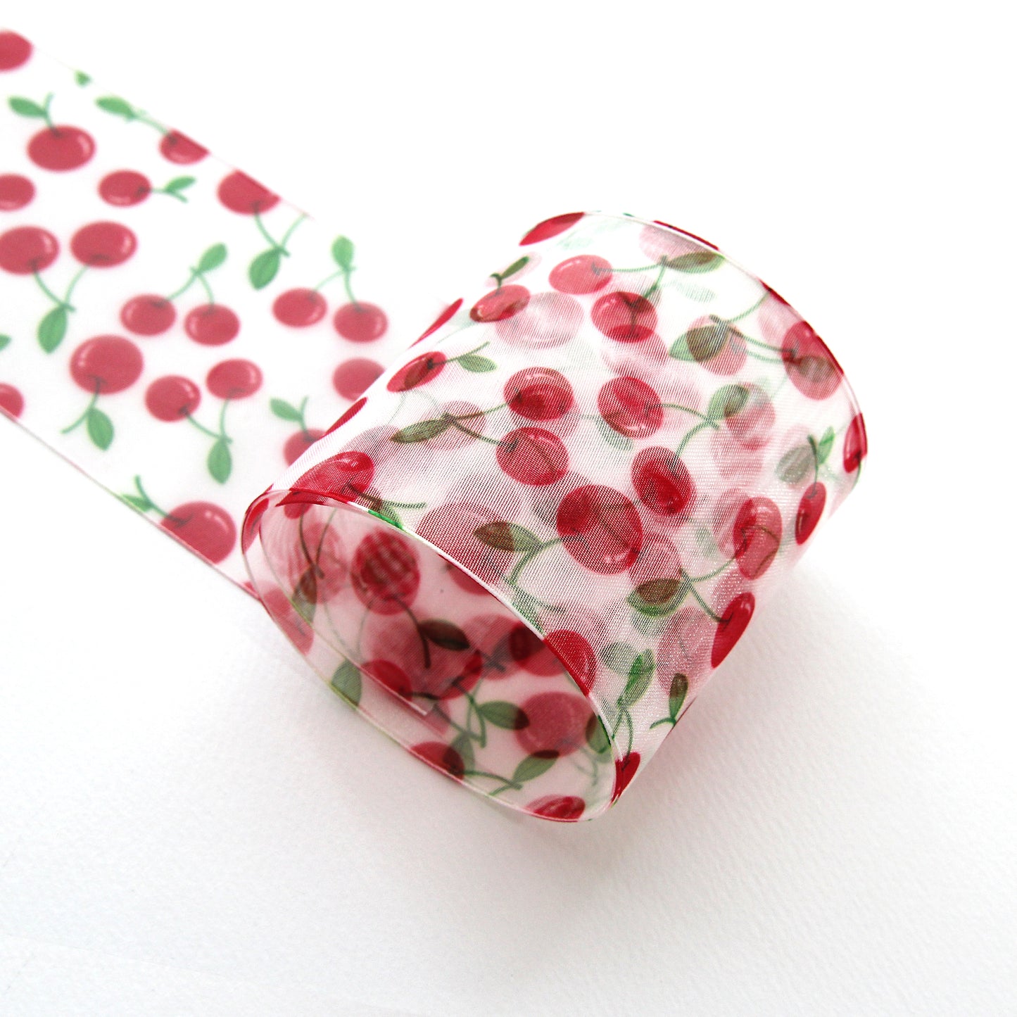 Cherry Organdy Ribbon 2/5/10Yard