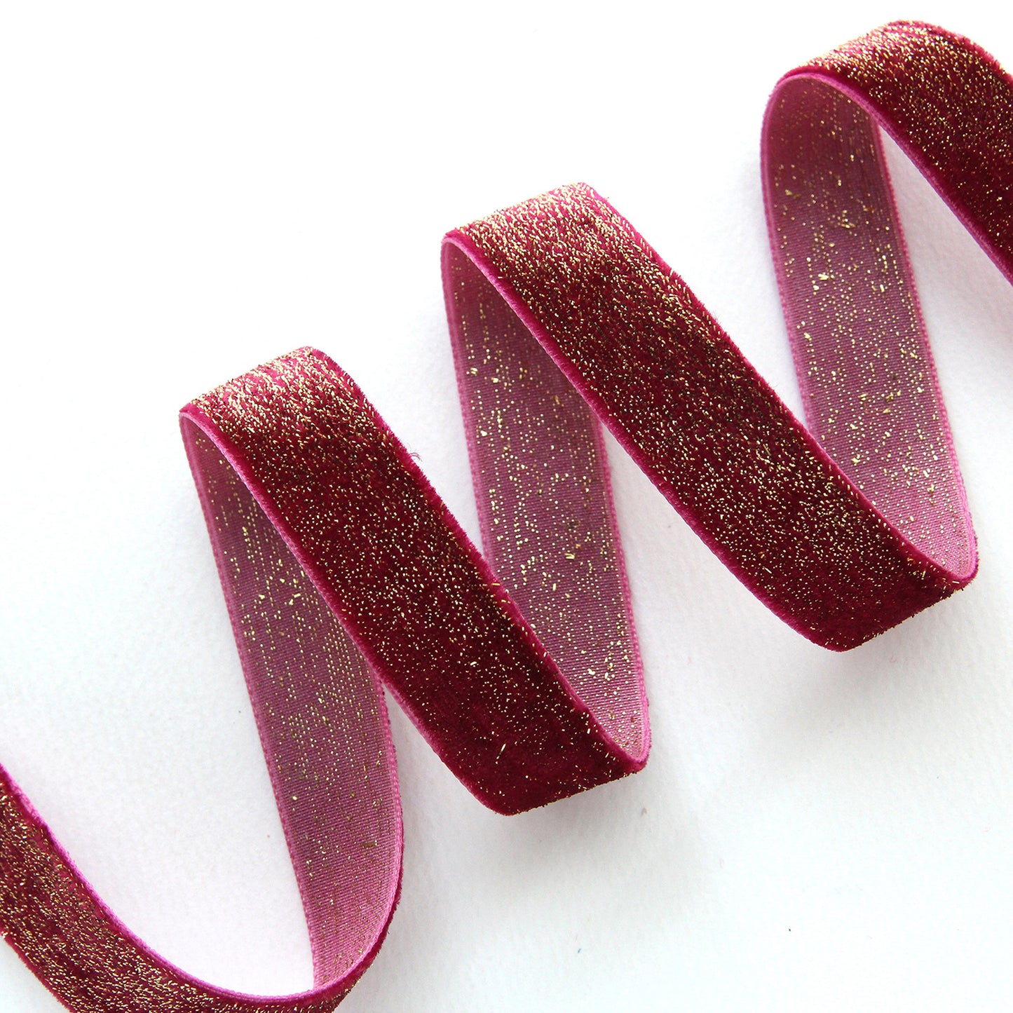 Velvet Ribbon with golden pearls 0.78inch (2cm)x 2/5/10Yards