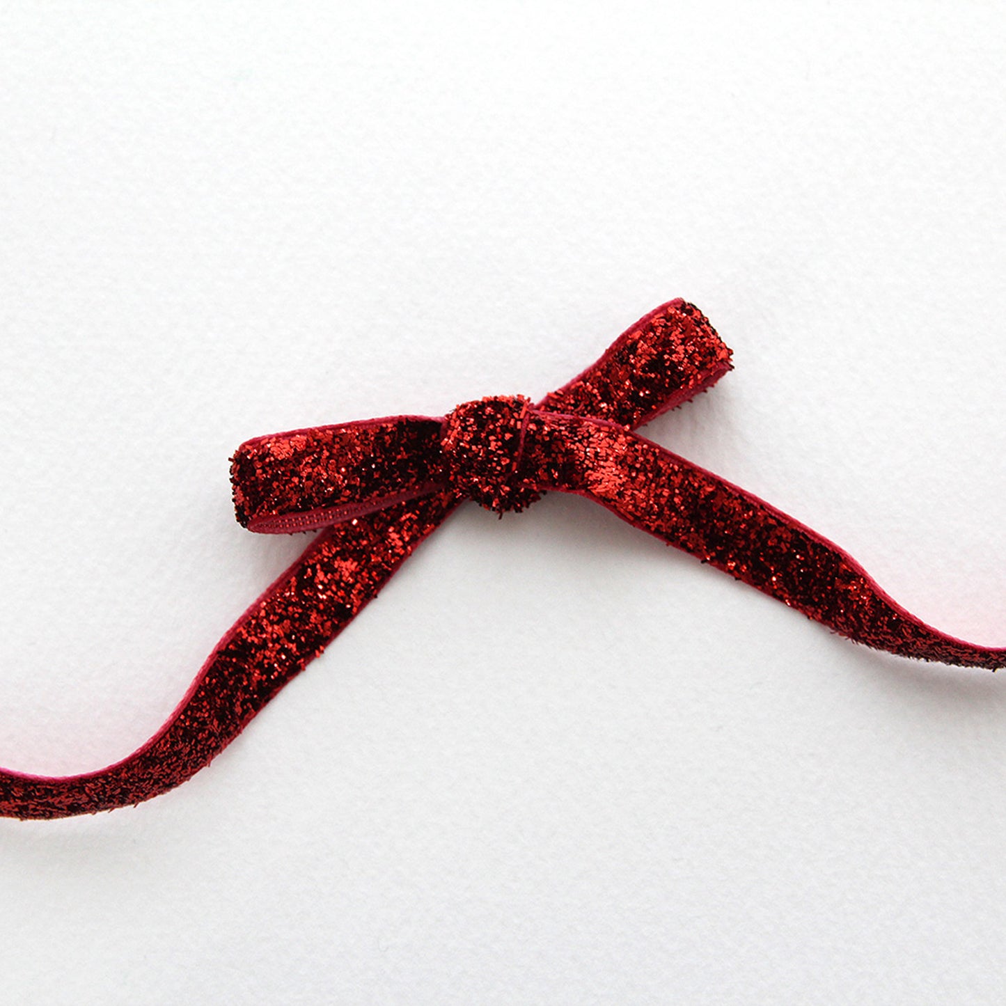 Red Metallic Velvet Ribbon 0.39/1inch (1cm/2.5cm) x 2/5/10Yards