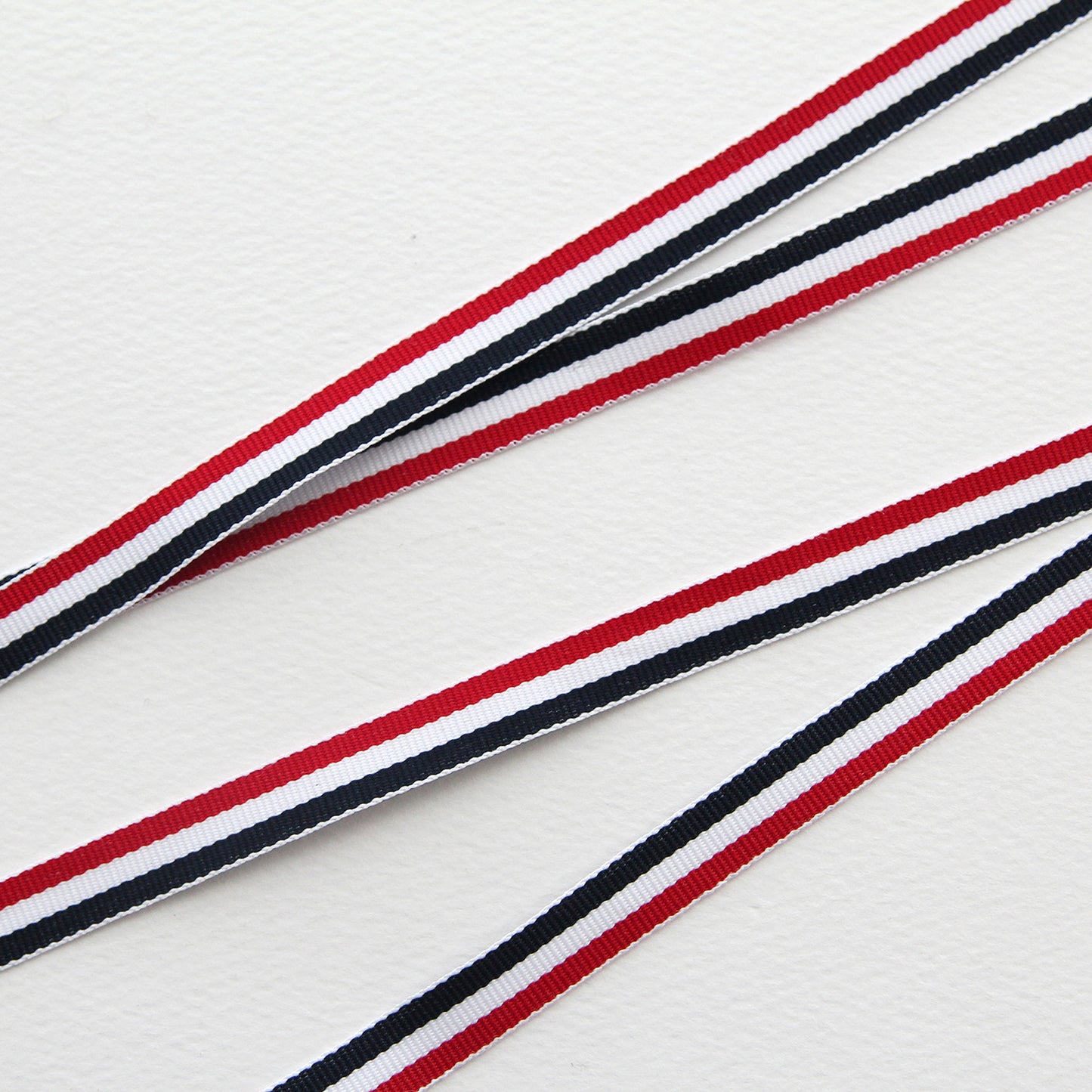 Cool Tricolor Ribbon 0.39inch (1cm) x 2/5/10Yards