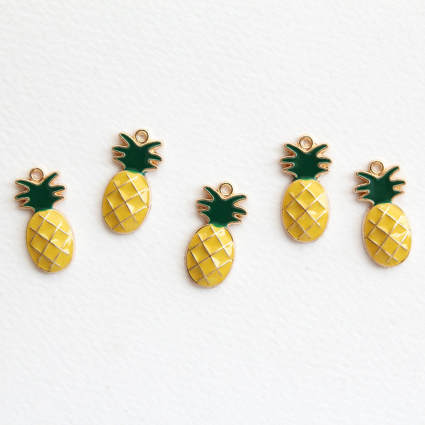 5pcs Enamel Fruit Charms[J524]
