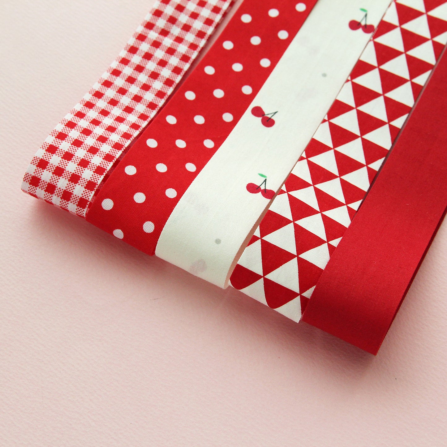 Red Pattern Fabric Ribbon 1.18inch(3cm)x 2/5/10Yards