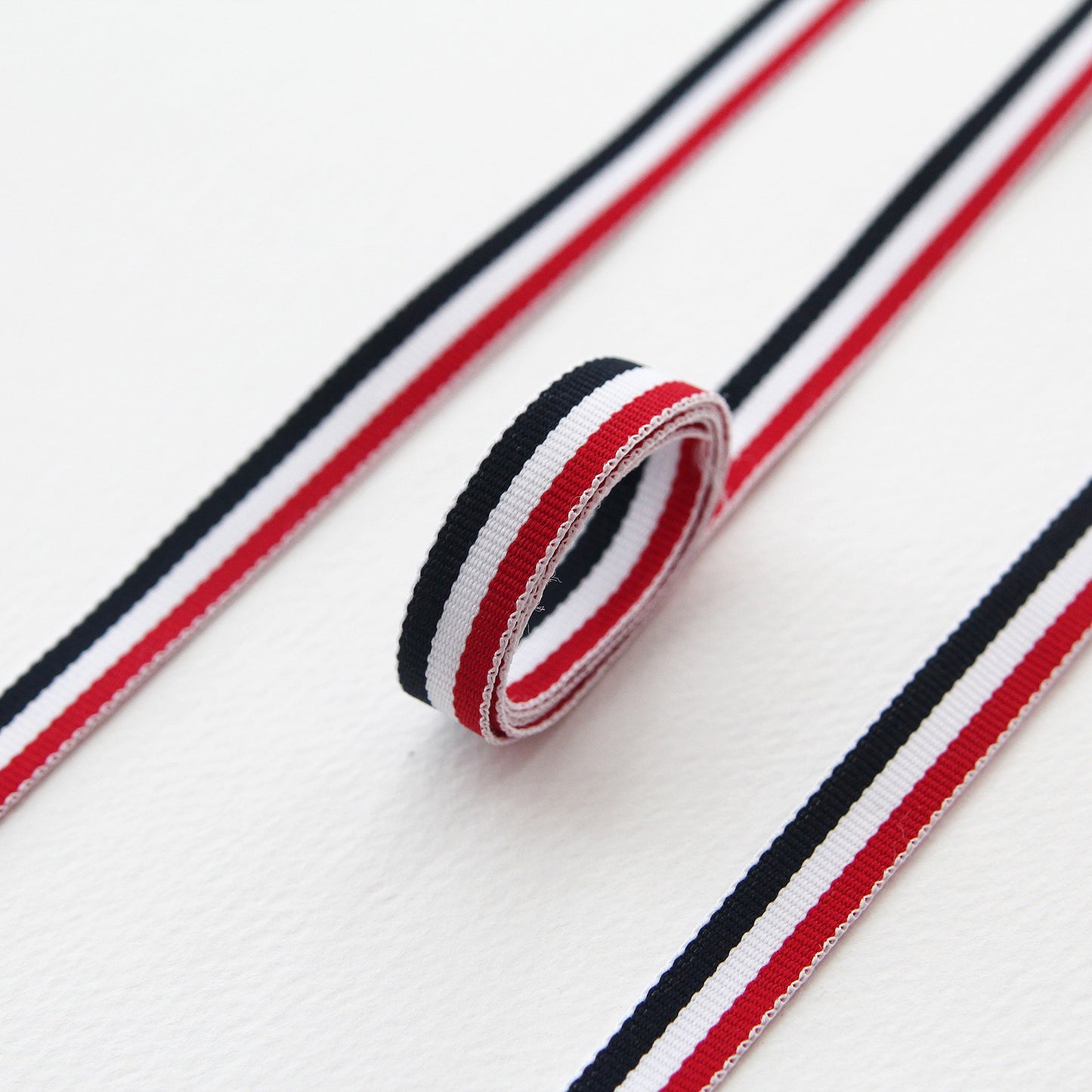 Cool Tricolor Ribbon 0.39inch (1cm) x 2/5/10Yards