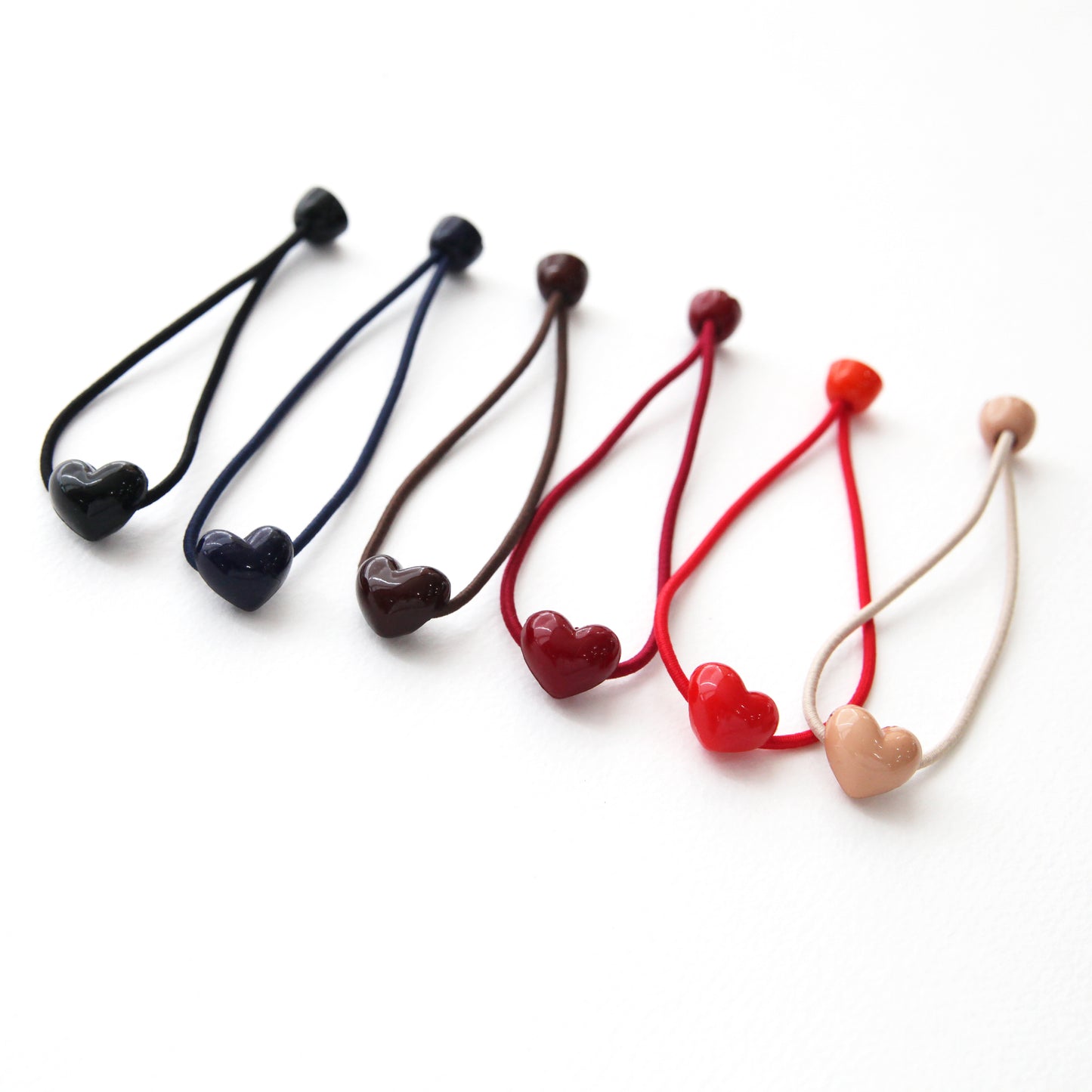 4/10pcs Heart Shape Hair Bobbles, Hair Tie[G28]