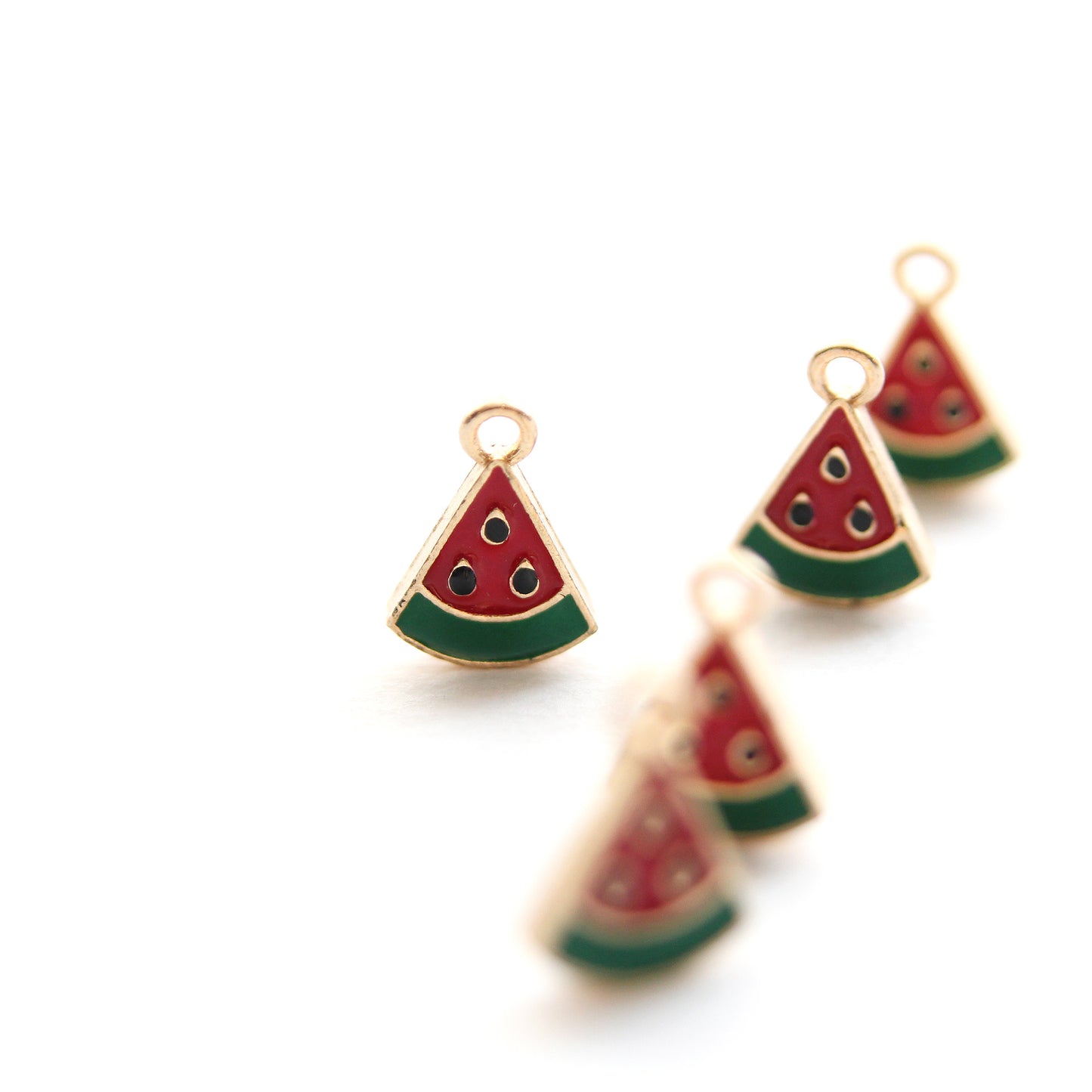 5pcs Enamel Fruit Charms[J524]