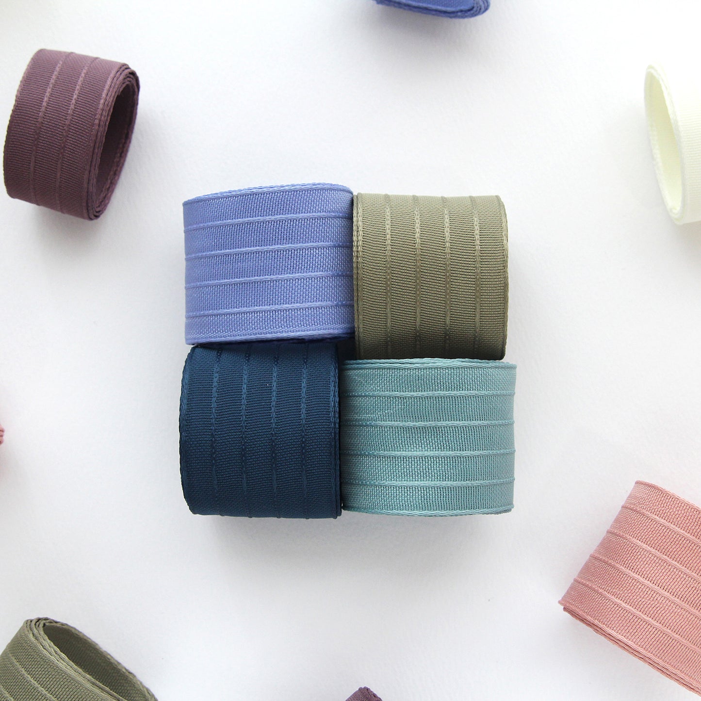Stripe Mesh Ribbon 1.06/1.57inch (2.7cm/4cm)x2Yards