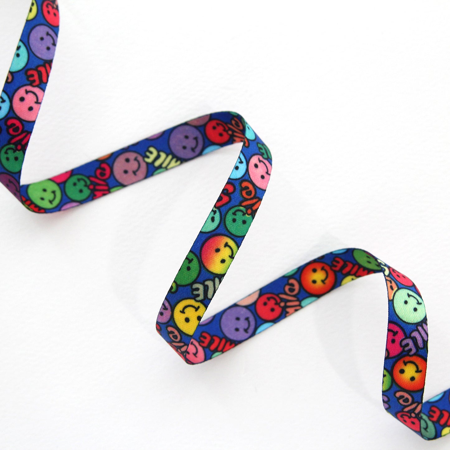 Colorful Smile Pattern Ribbon 0.51inch (1.3cm) x 2/5/10Yards