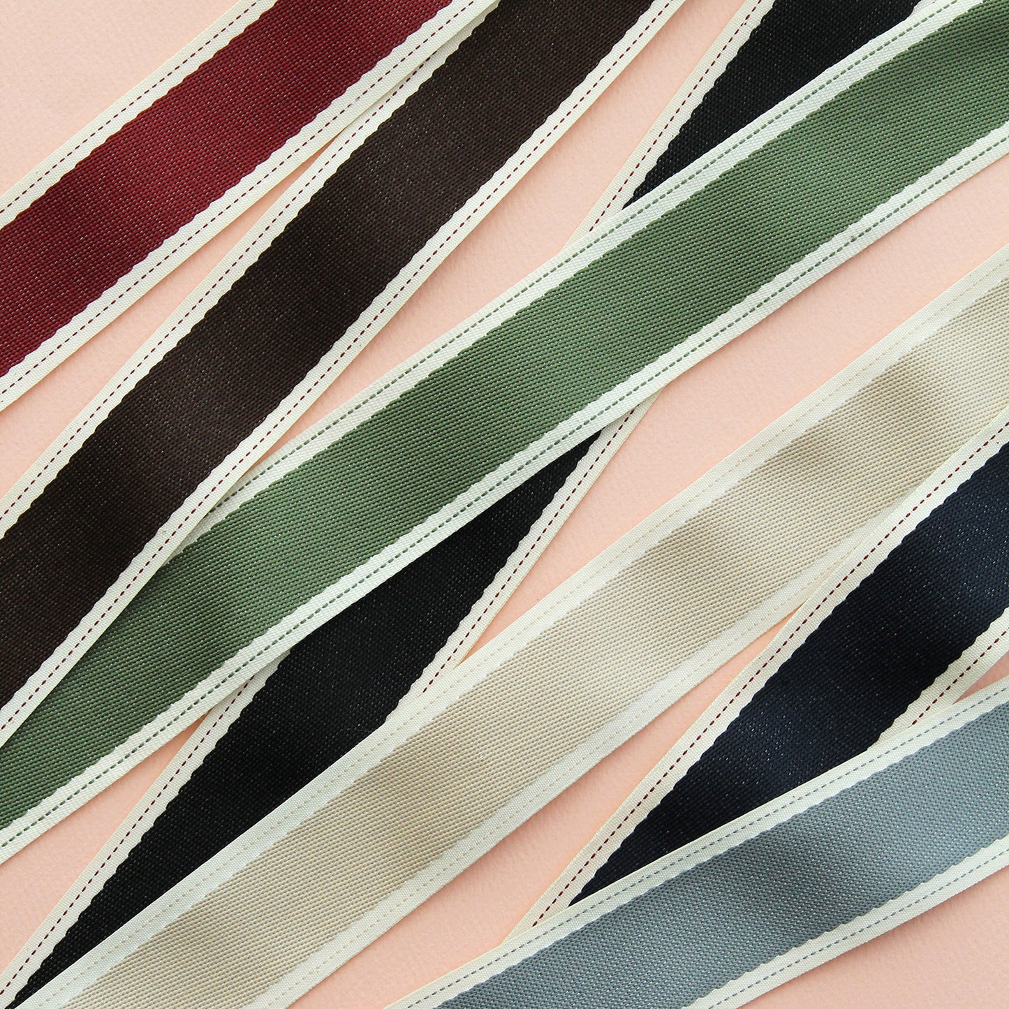 Stitched Edge Elegance Ribbon 1.57inch(4cm) x 2/5/10Yards