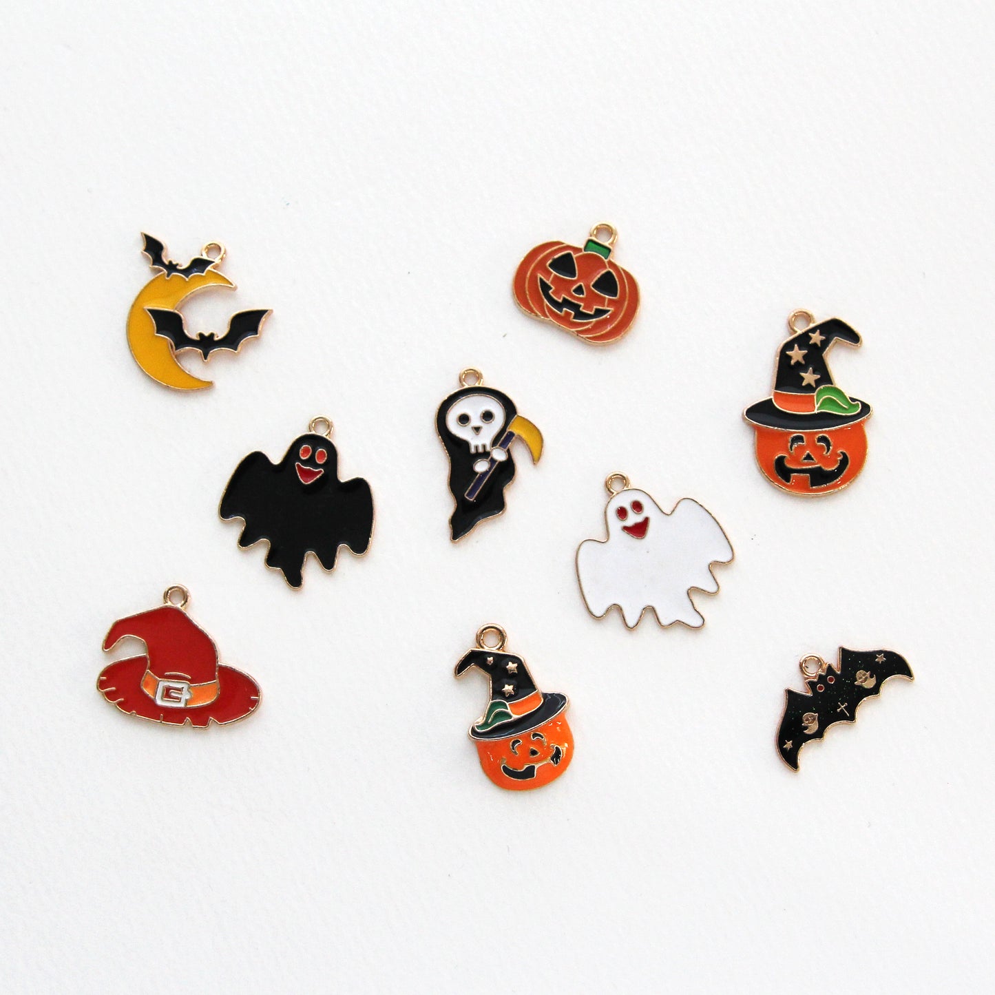 Halloween enamel charms 4/10/30pcs